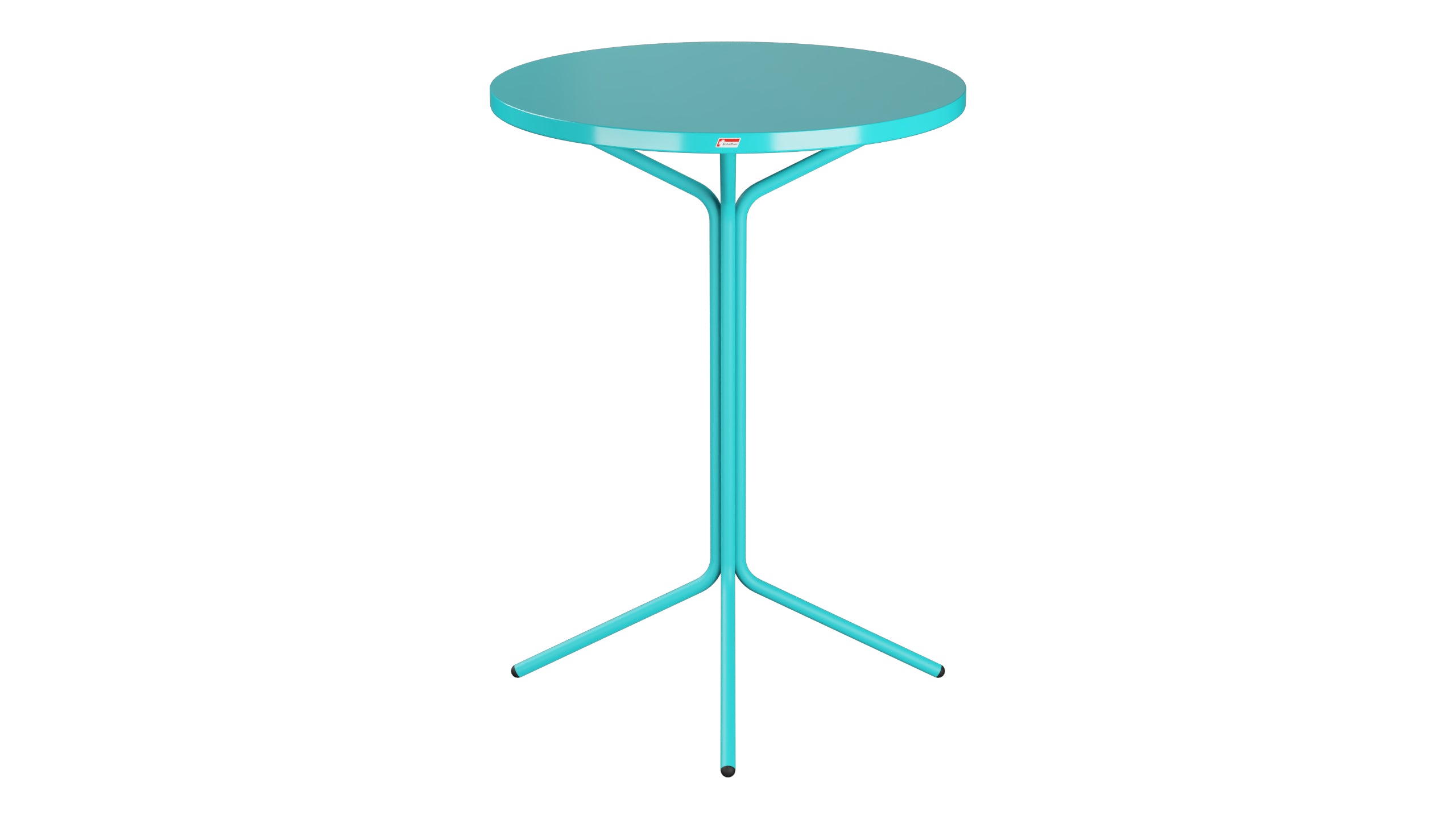 PIX Metall-Stehtisch Outdoor ø80 / 110 in Türkis präsentiert im Onlineshop von KAQTU Design AG. Hochtisch Outdoor ist von Schaffner