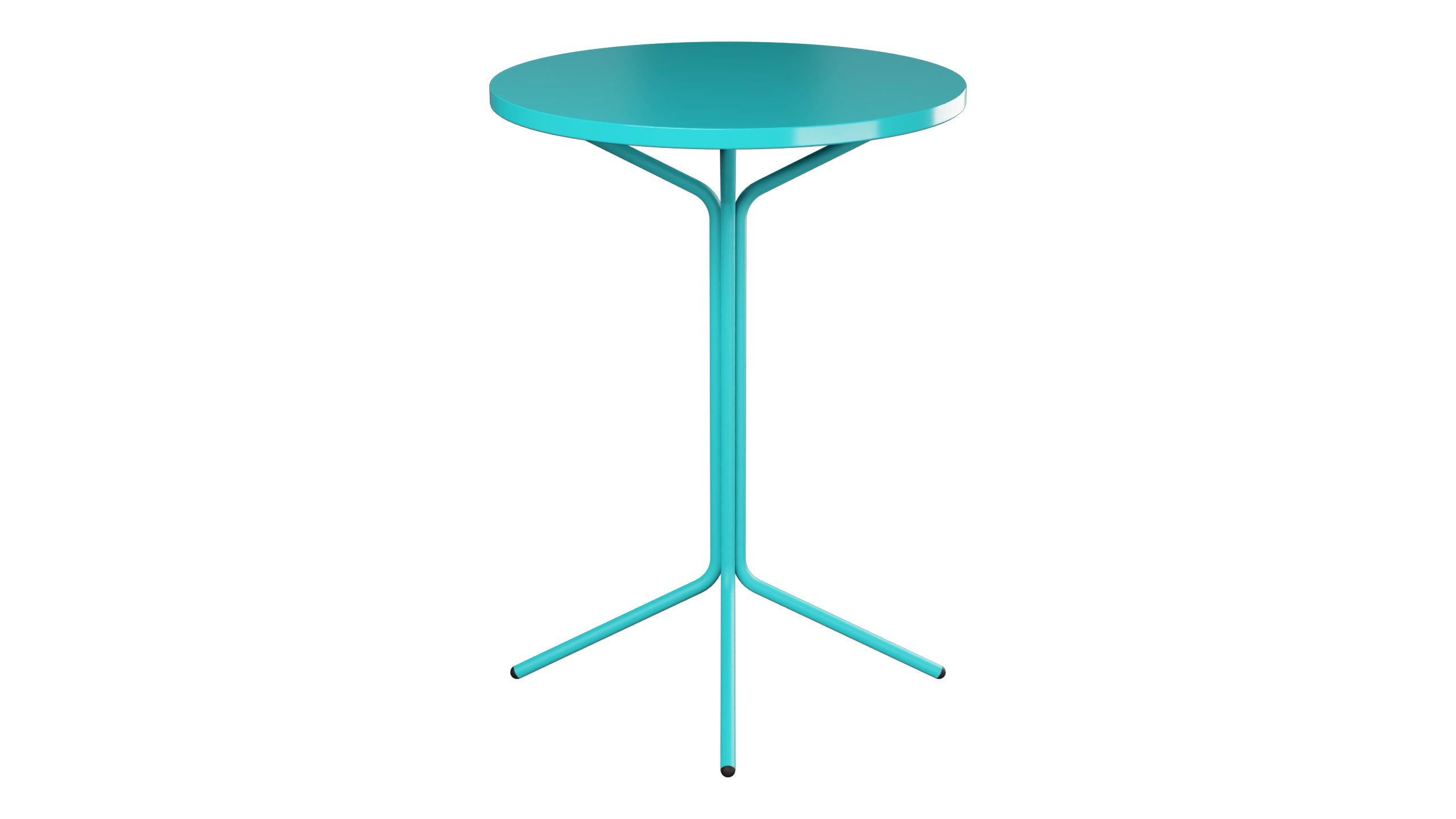 PIX Metall-Stehtisch Outdoor ø80 / 110 in Türkis präsentiert im Onlineshop von KAQTU Design AG. Hochtisch Outdoor ist von Schaffner
