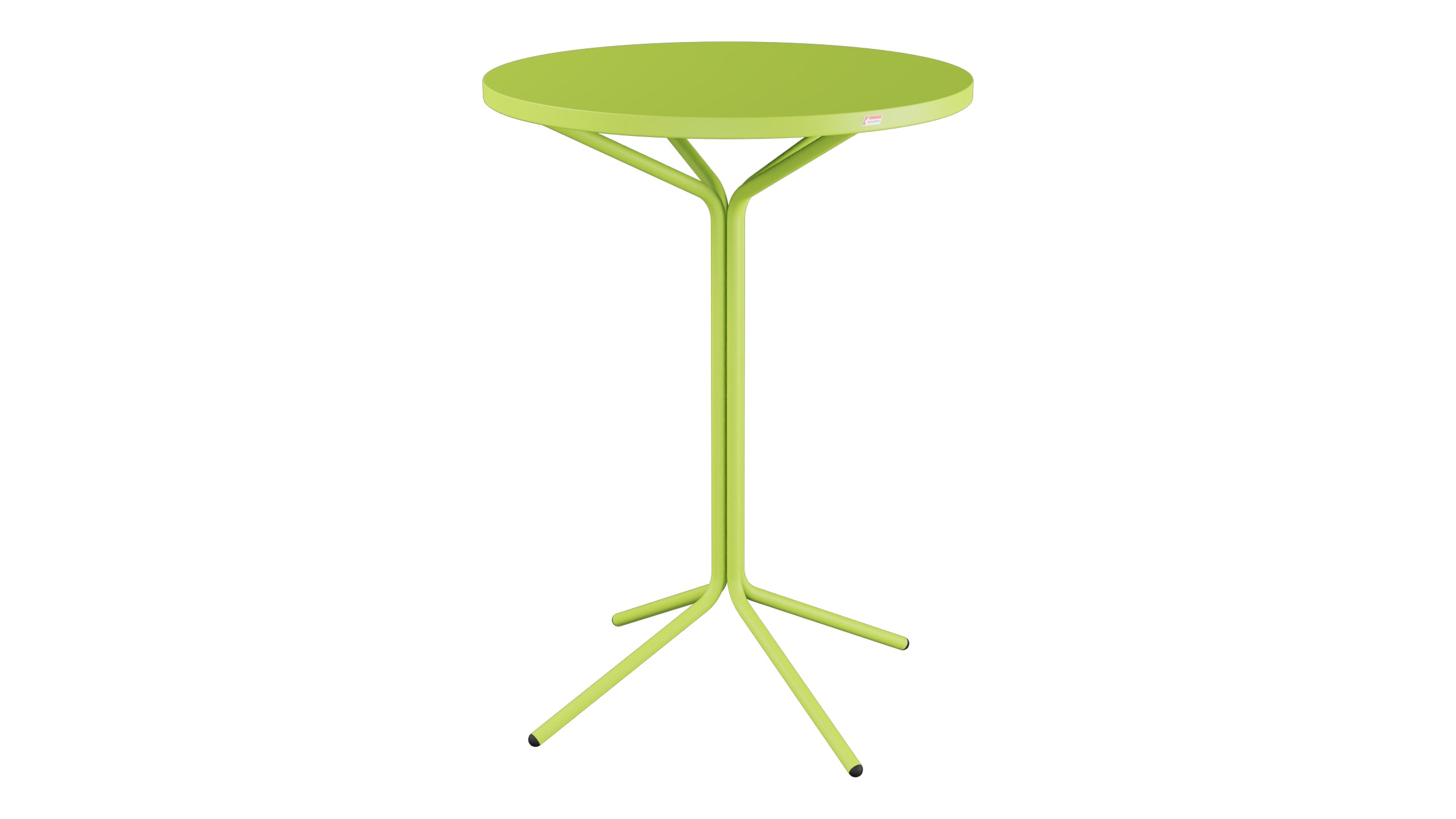 PIX Metall-Stehtisch Outdoor ø80 / 110 in Hellgrün präsentiert im Onlineshop von KAQTU Design AG. Hochtisch Outdoor ist von Schaffner