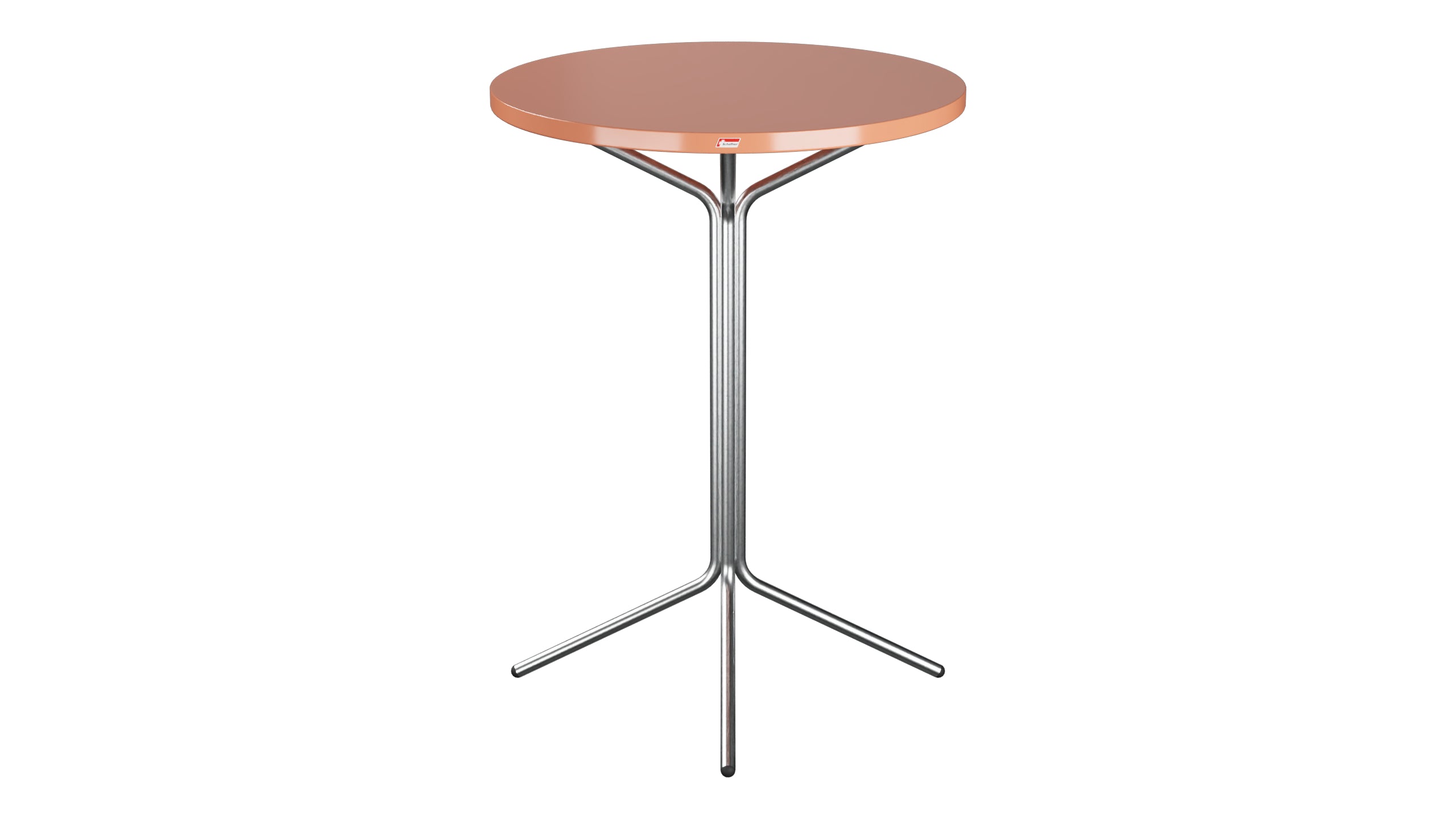 PIX Metall-Stehtisch Outdoor ø80 / 110 in Pastellterracotta präsentiert im Onlineshop von KAQTU Design AG. Hochtisch Outdoor ist von Schaffner
