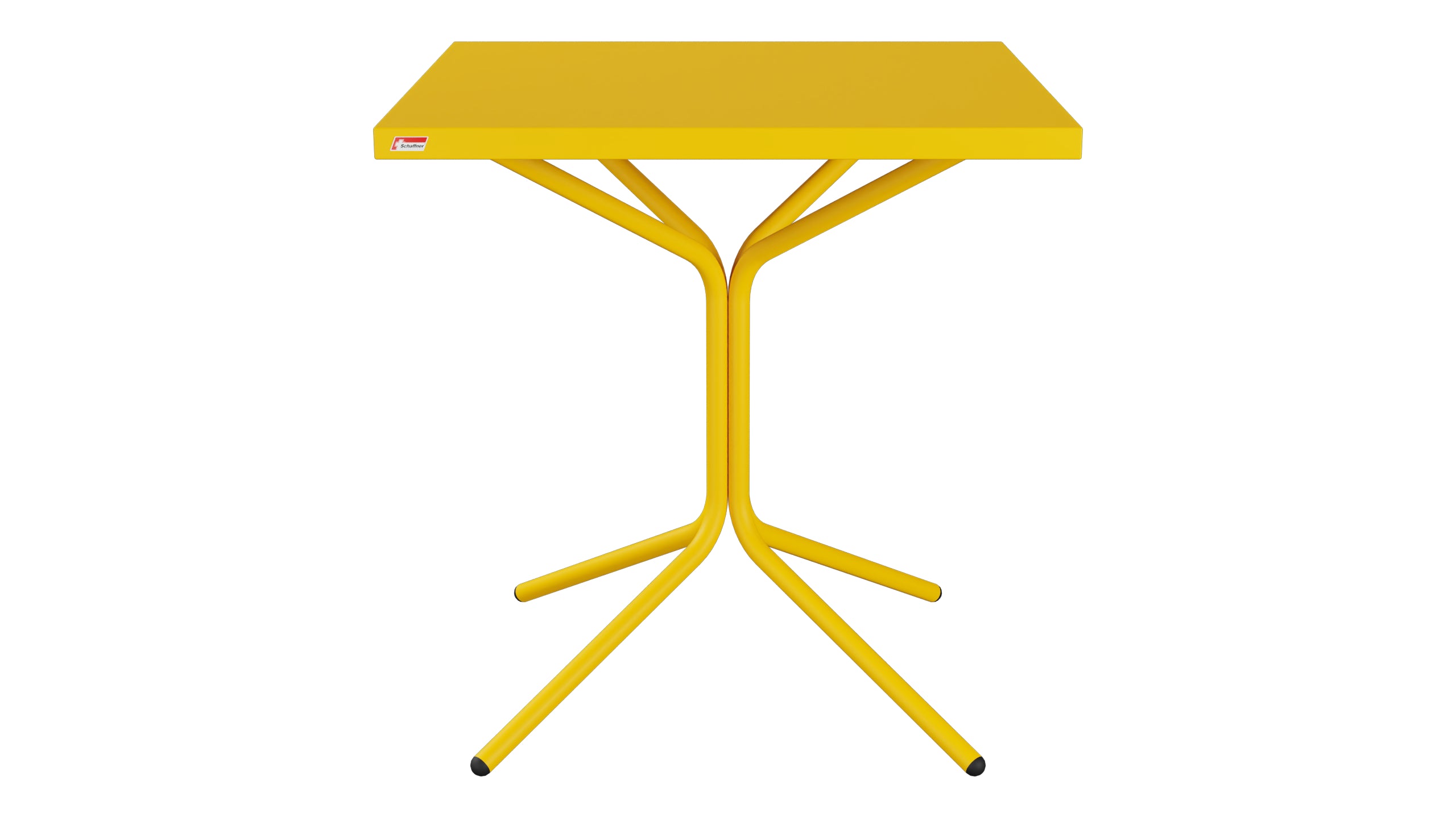PIX Metall-Gartentisch 70x70 / 72 in Gelb präsentiert im Onlineshop von KAQTU Design AG. Gartentisch ist von Schaffner