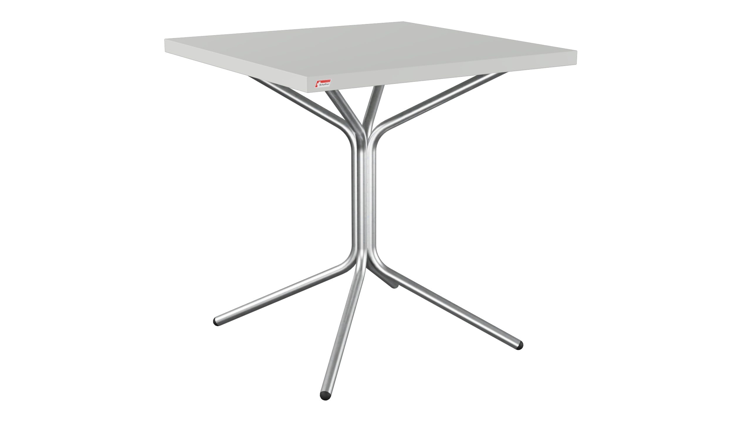 PIX Metall-Gartentisch 70x70 / 72 in Alusilber präsentiert im Onlineshop von KAQTU Design AG. Gartentisch ist von Schaffner