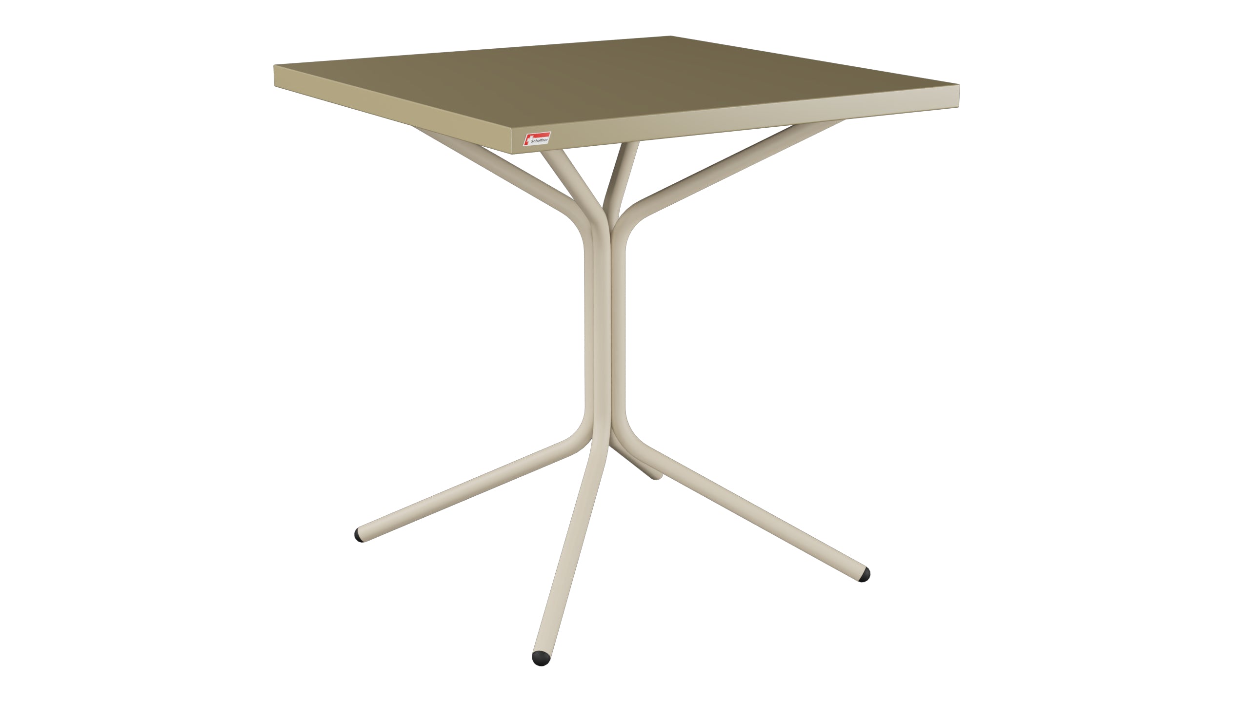 PIX Metall-Gartentisch 70x70 / 72 in Champagner präsentiert im Onlineshop von KAQTU Design AG. Gartentisch ist von Schaffner