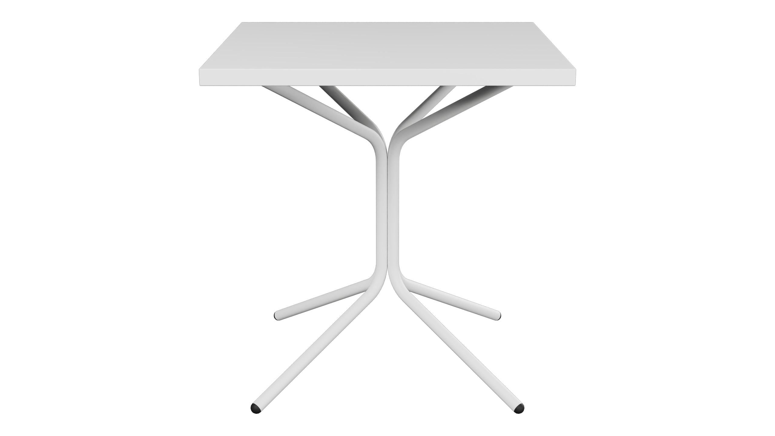 PIX Metall-Gartentisch 70x70 / 72 in Weiss präsentiert im Onlineshop von KAQTU Design AG. Gartentisch ist von Schaffner