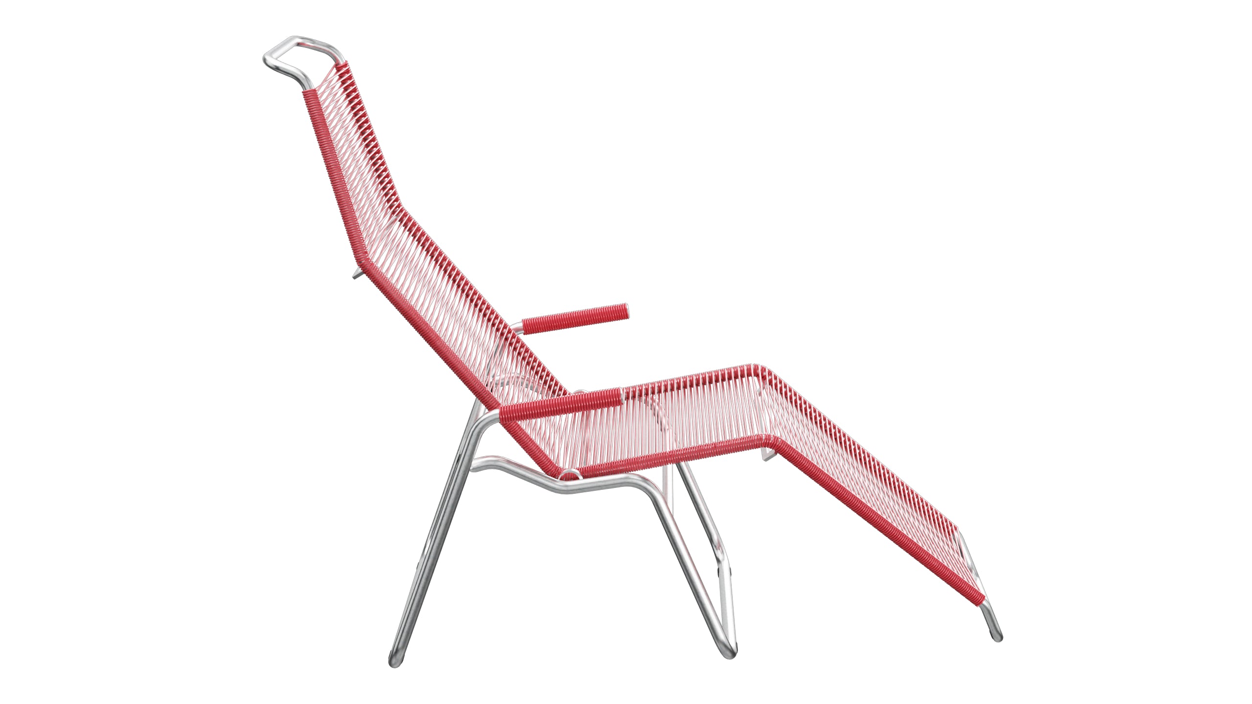 Liege Brissago Spaghetti in Ahornrot präsentiert im Onlineshop von KAQTU Design AG. Liegestuhl ist von Schaffner