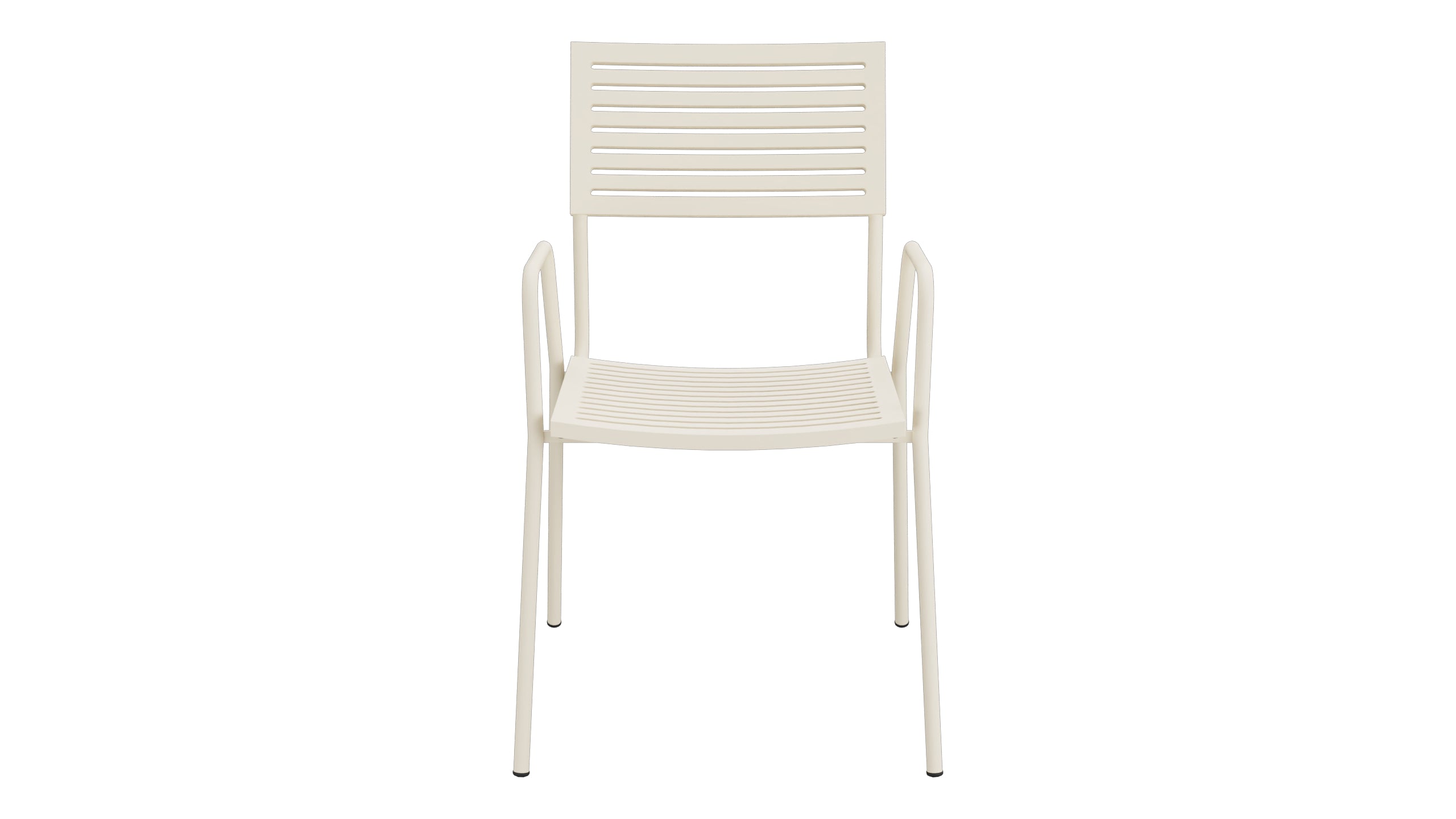 Bodensee Lamello-Gartenstuhl mit Armlehne in Pastellsand präsentiert im Onlineshop von KAQTU Design AG. Gartenstuhl mit Armlehnen ist von Schaffner