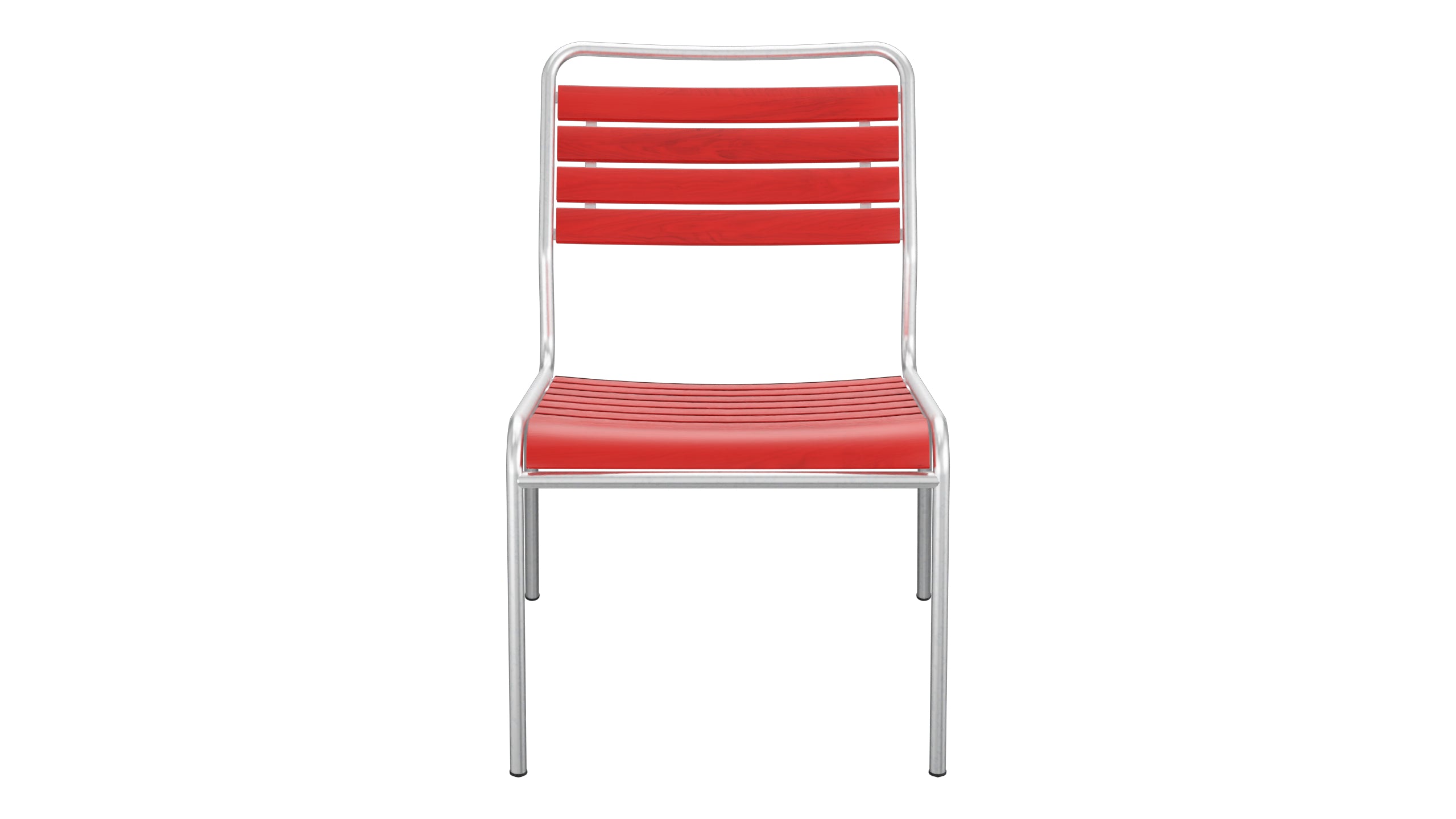 Rigi Holzlatten-Salonsessel  ohne Armlehne in Rot präsentiert im Onlineshop von KAQTU Design AG. Outdoor-Sessel ist von Schaffner