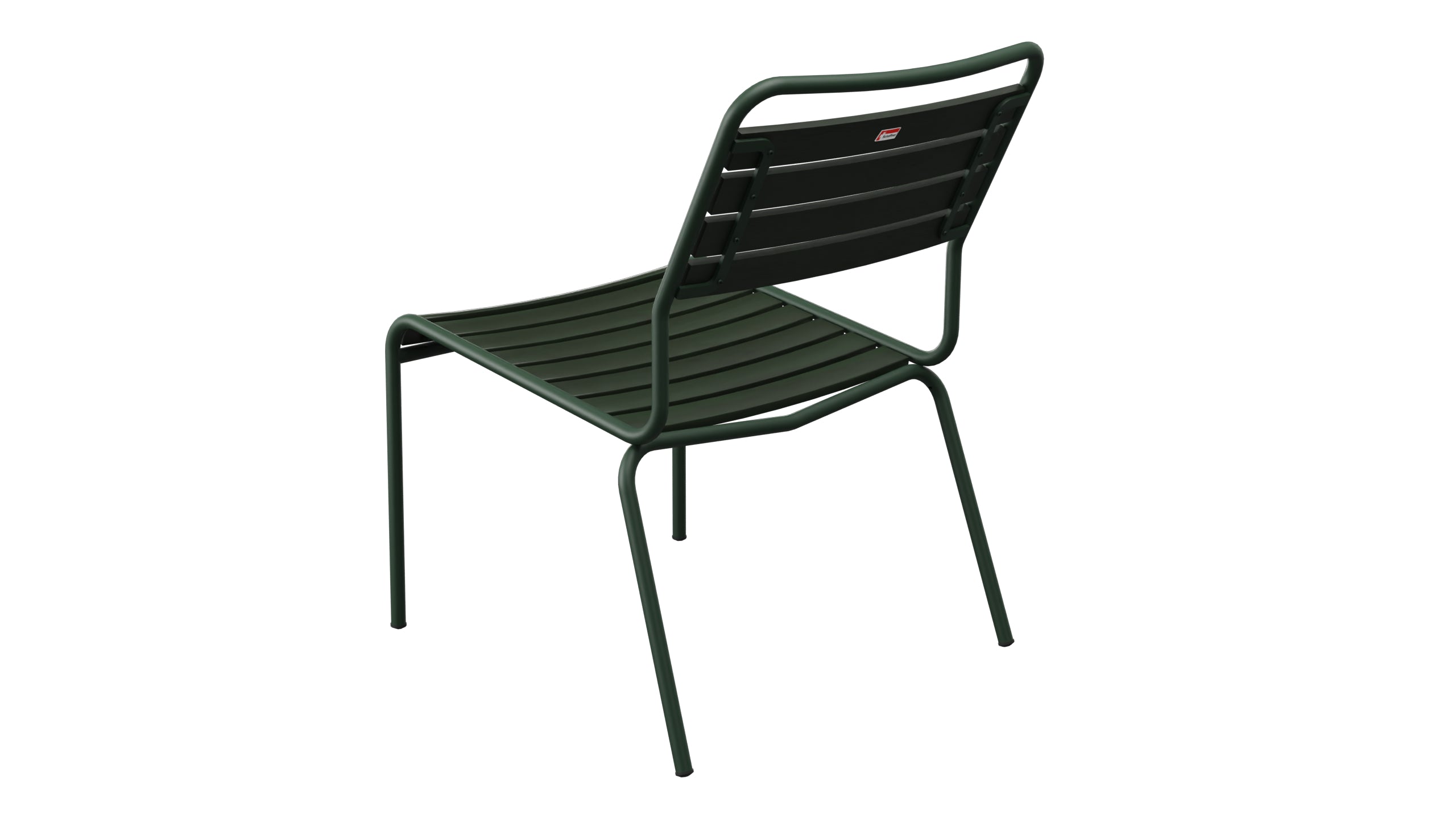 Rigi Holzlatten-Salonsessel  ohne Armlehne in Tannengrün präsentiert im Onlineshop von KAQTU Design AG. Outdoor-Sessel ist von Schaffner