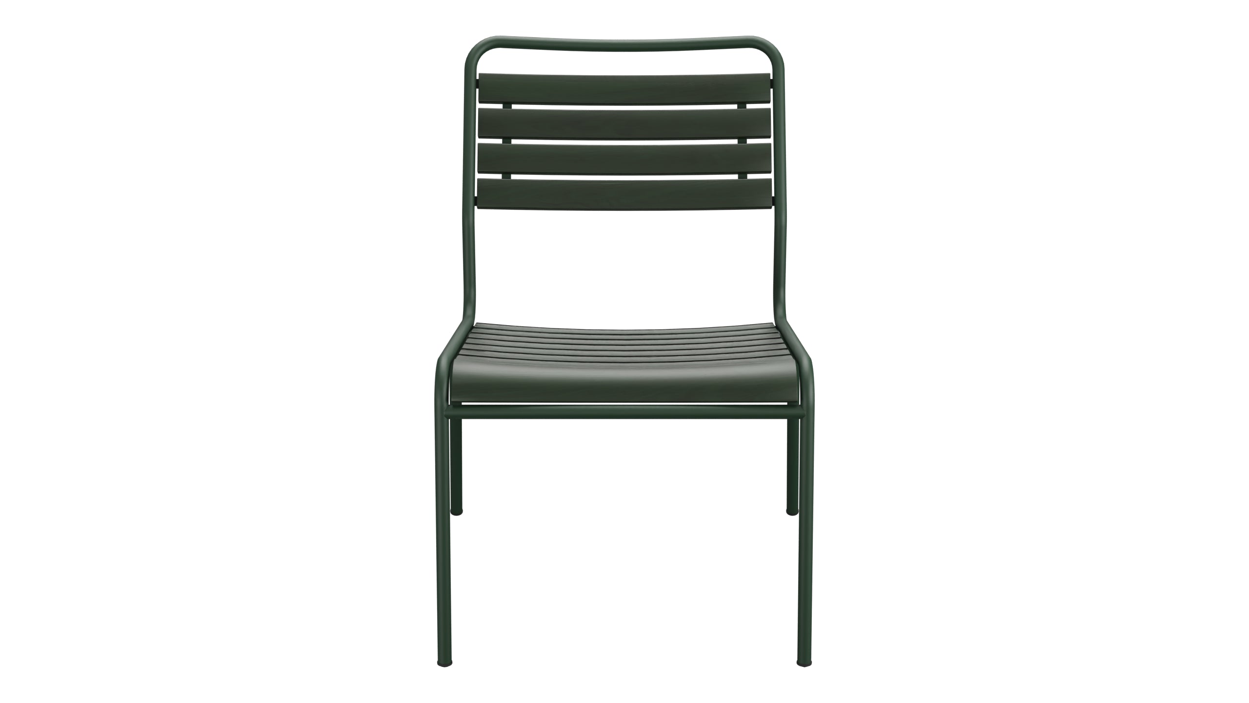 Rigi Holzlatten-Salonsessel  ohne Armlehne in Tannengrün präsentiert im Onlineshop von KAQTU Design AG. Outdoor-Sessel ist von Schaffner