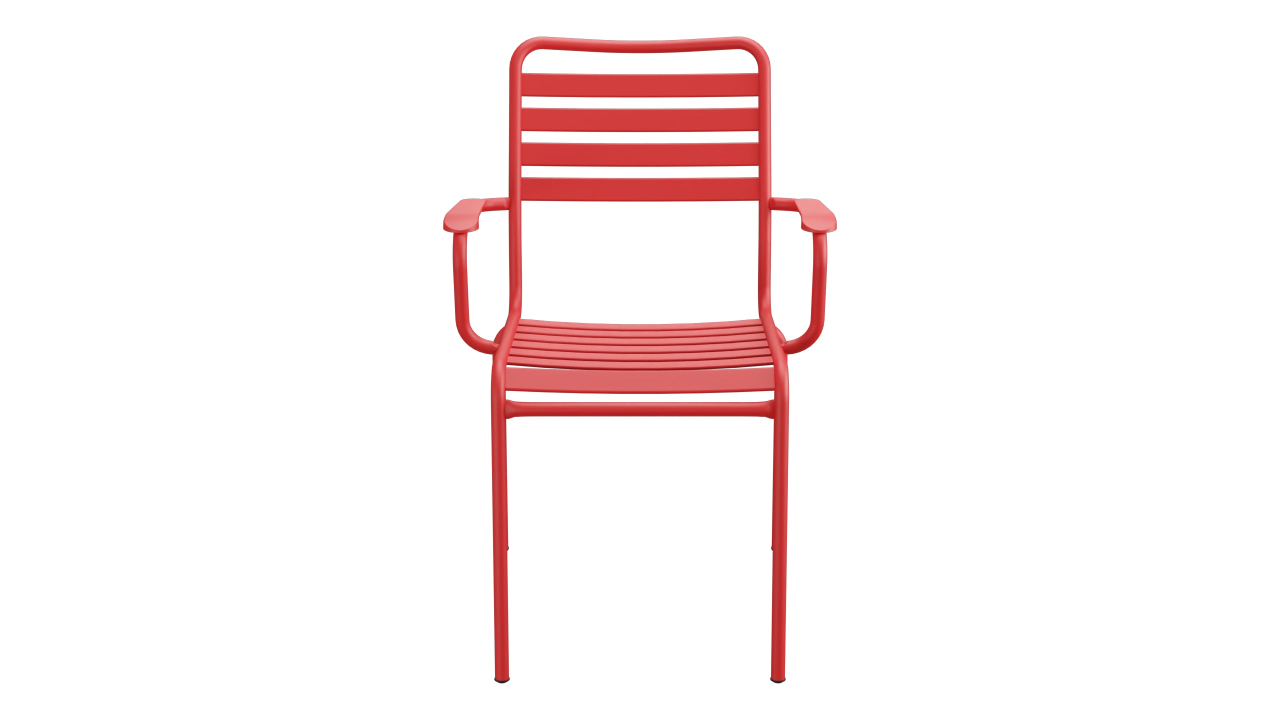 Rigi Lättli-Gartenstuhl mit Armlehne in Rot präsentiert im Onlineshop von KAQTU Design AG. Gartenstuhl mit Armlehnen ist von Schaffner