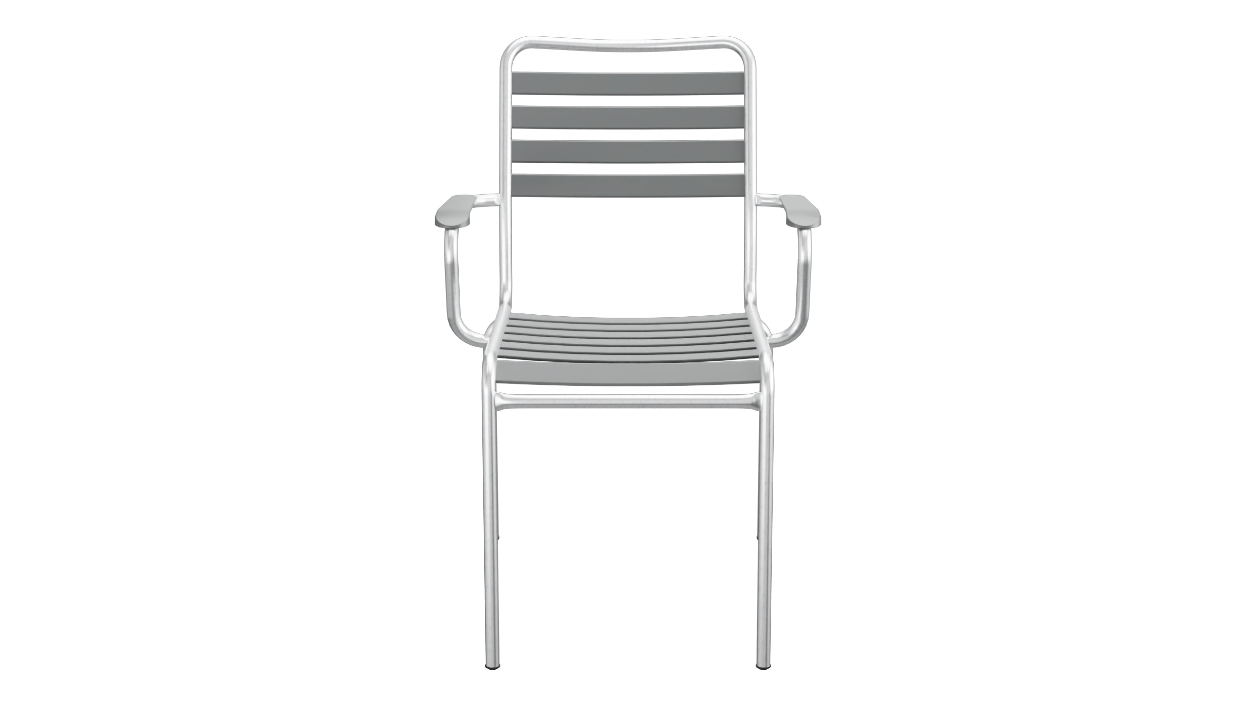 Rigi Lättli-Gartenstuhl mit Armlehne in Graphit präsentiert im Onlineshop von KAQTU Design AG. Gartenstuhl mit Armlehnen ist von Schaffner