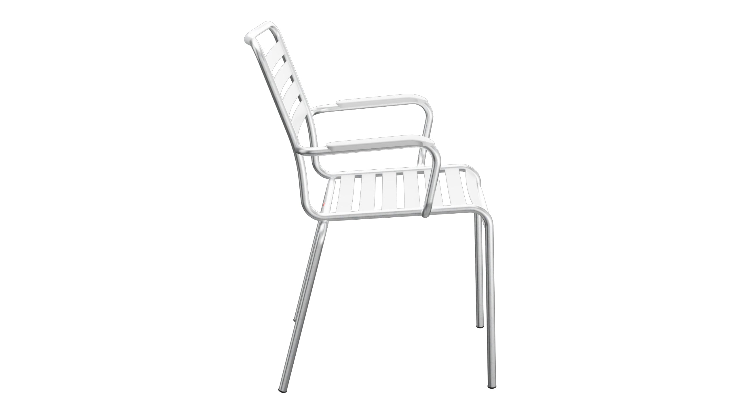 Rigi Lättli-Gartenstuhl mit Armlehne in Weiss präsentiert im Onlineshop von KAQTU Design AG. Gartenstuhl mit Armlehnen ist von Schaffner