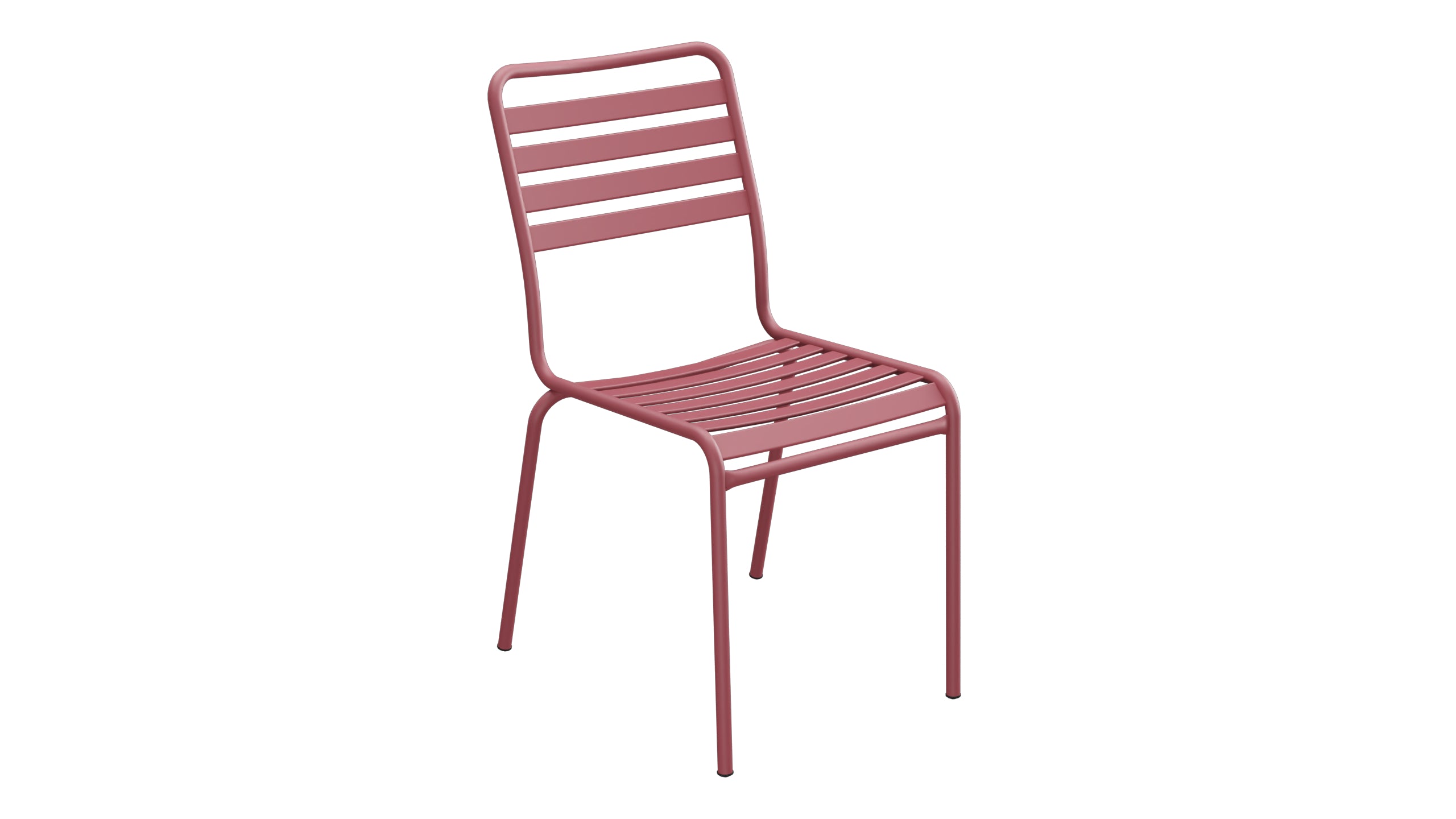 Rigi Lättli-Gartenstuhl ohne Armlehne in Bordeaux präsentiert im Onlineshop von KAQTU Design AG. Gartenstuhl ist von Schaffner