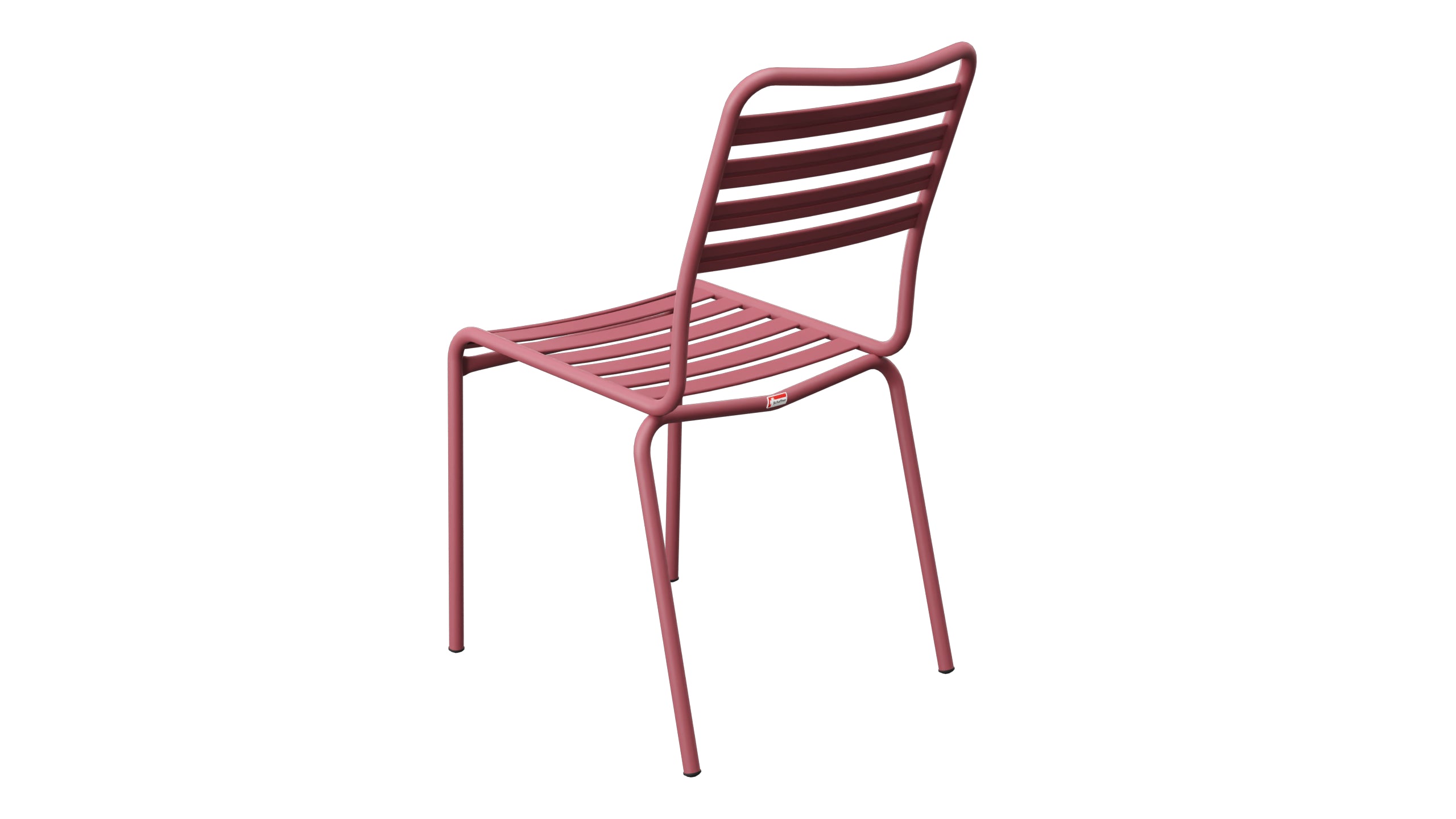 Rigi Lättli-Gartenstuhl ohne Armlehne in Bordeaux präsentiert im Onlineshop von KAQTU Design AG. Gartenstuhl ist von Schaffner