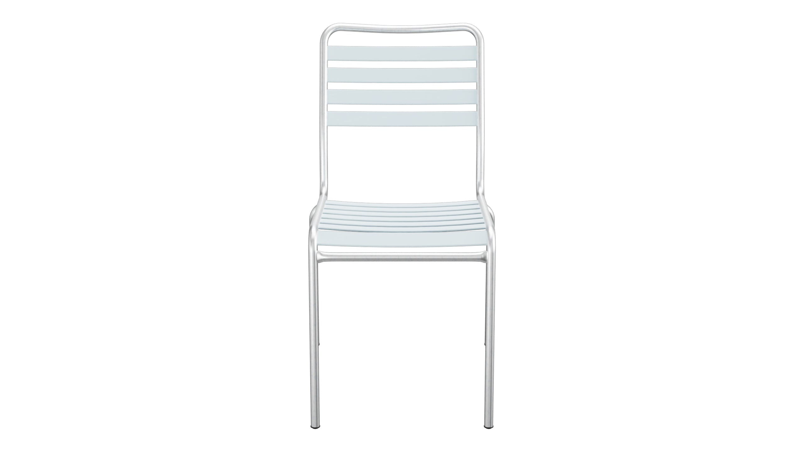 Rigi Lättli-Gartenstuhl ohne Armlehne in Pastellblau präsentiert im Onlineshop von KAQTU Design AG. Gartenstuhl ist von Schaffner