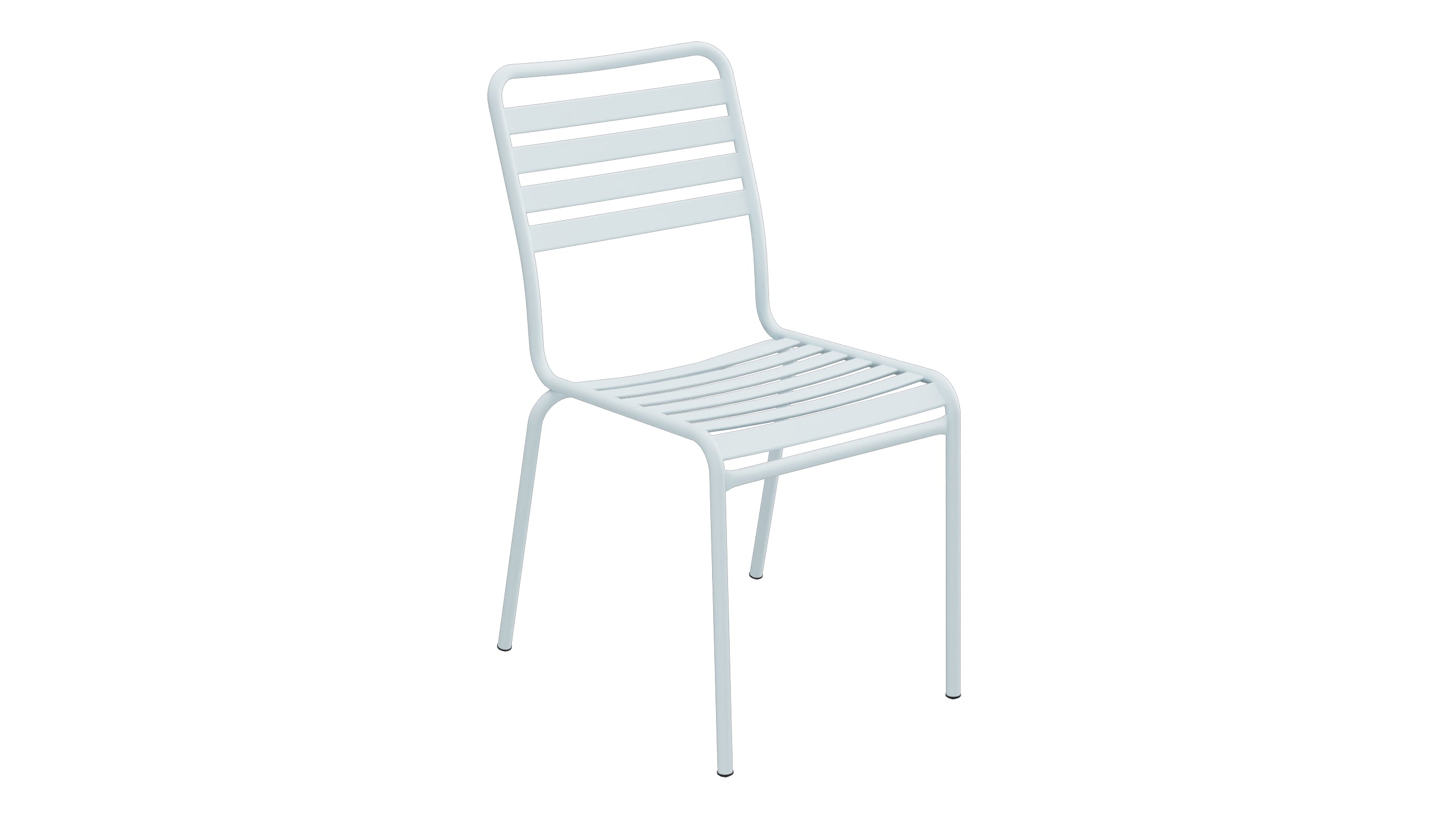 Rigi Lättli-Gartenstuhl ohne Armlehne in Pastellblau präsentiert im Onlineshop von KAQTU Design AG. Gartenstuhl ist von Schaffner