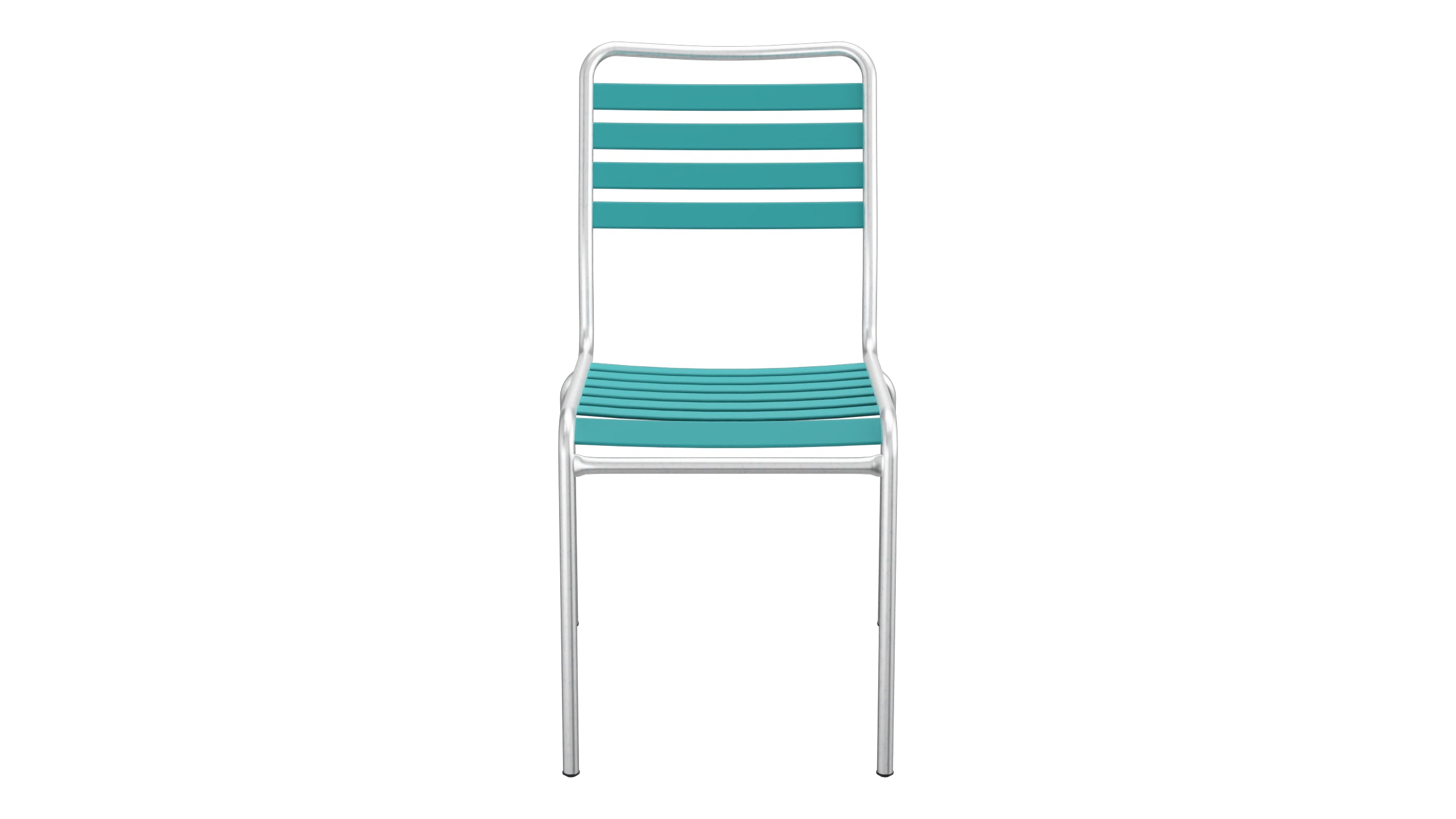 Rigi Lättli-Gartenstuhl ohne Armlehne in Kaliblau präsentiert im Onlineshop von KAQTU Design AG. Gartenstuhl ist von Schaffner