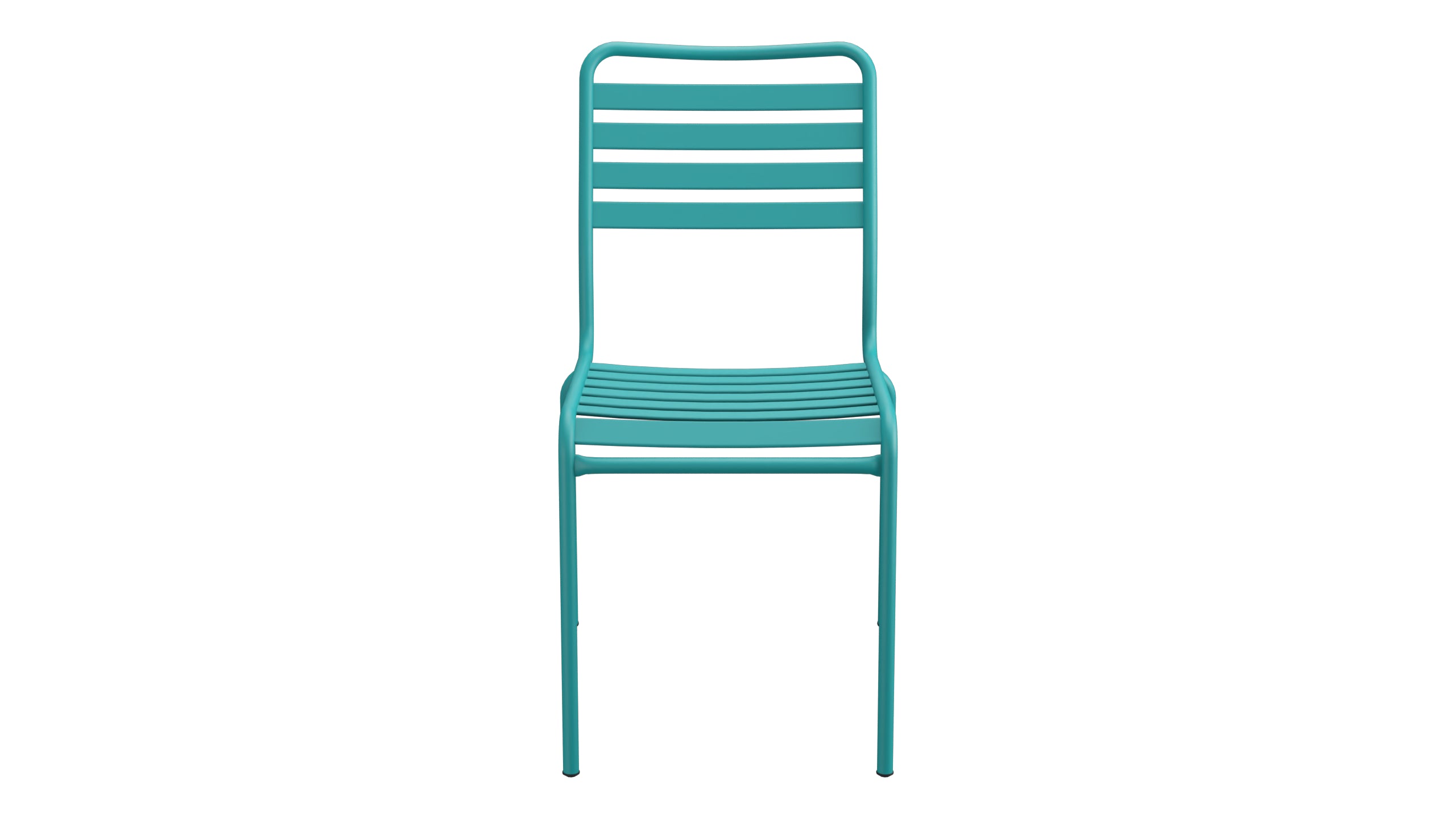 Rigi Lättli-Gartenstuhl ohne Armlehne in Kaliblau präsentiert im Onlineshop von KAQTU Design AG. Gartenstuhl ist von Schaffner