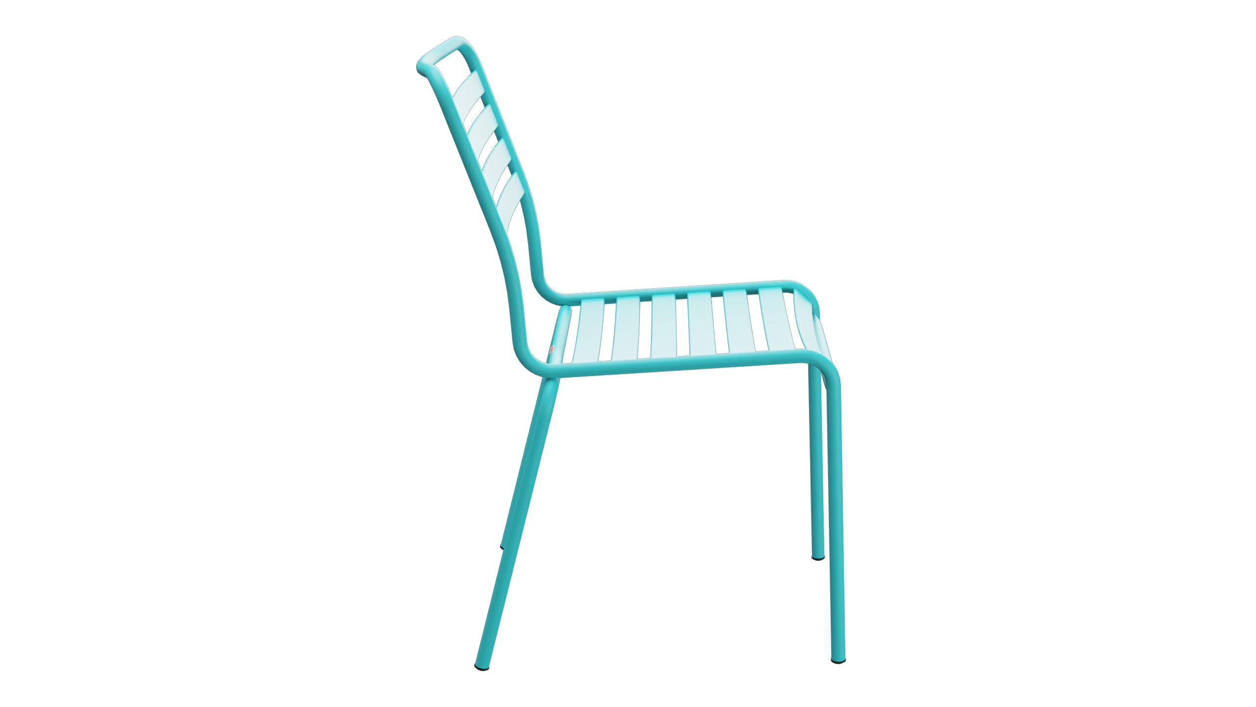 Rigi Lättli-Gartenstuhl ohne Armlehne in Türkis präsentiert im Onlineshop von KAQTU Design AG. Gartenstuhl ist von Schaffner