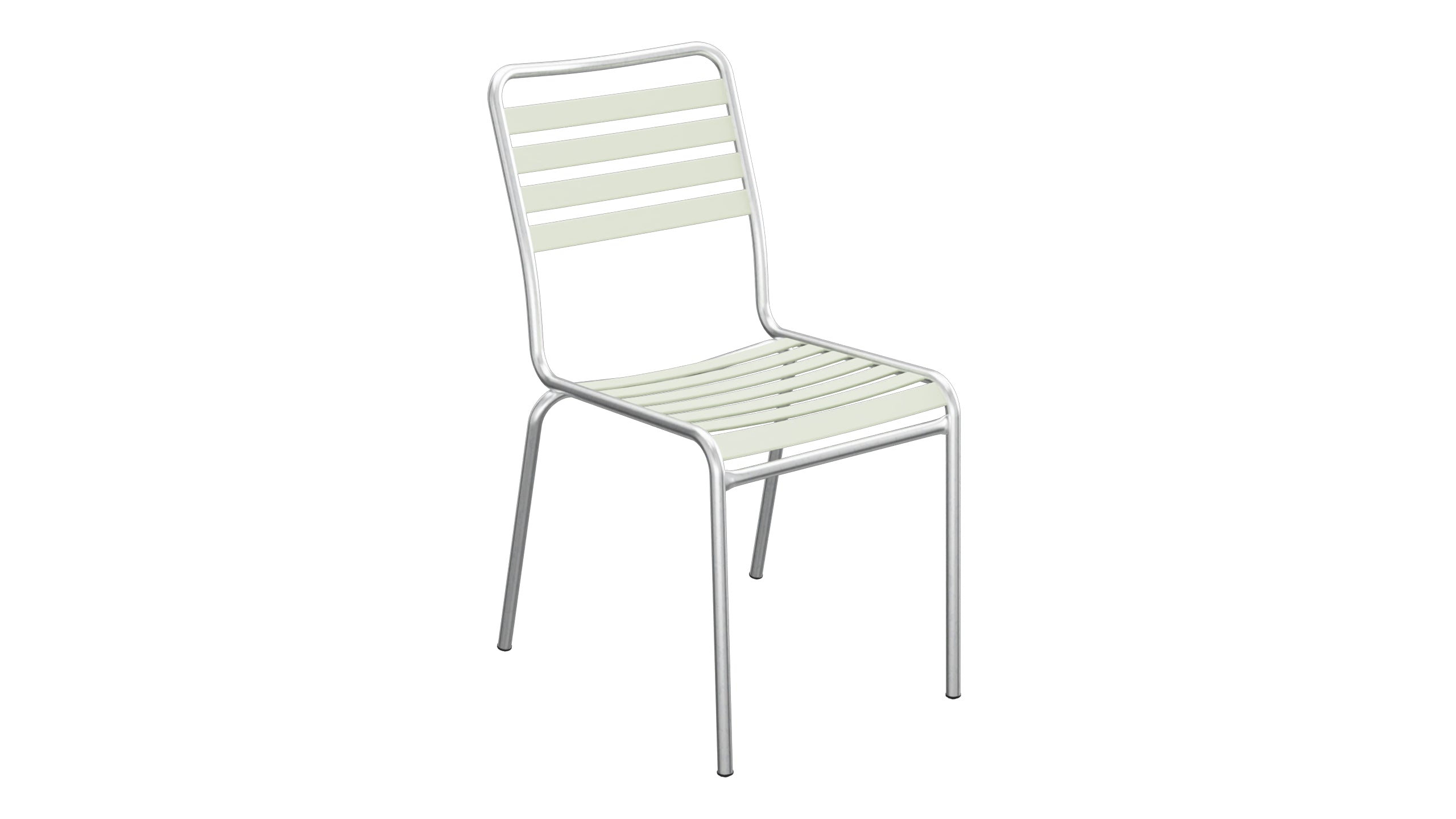 Rigi Lättli-Gartenstuhl ohne Armlehne in Pastellgrün präsentiert im Onlineshop von KAQTU Design AG. Gartenstuhl ist von Schaffner