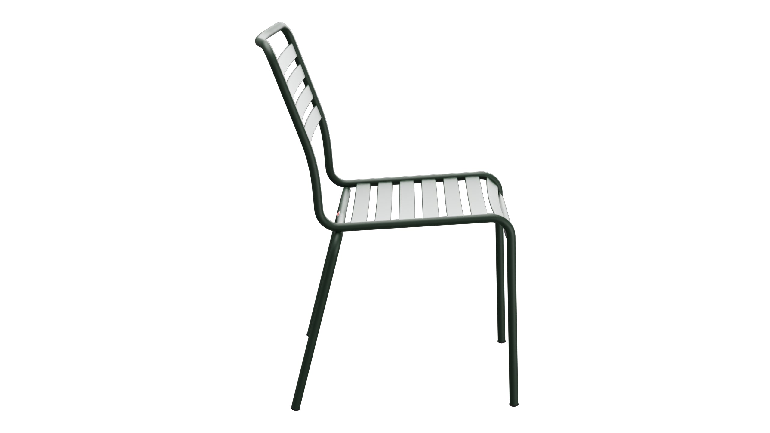 Rigi Lättli-Gartenstuhl ohne Armlehne in Tannengrün präsentiert im Onlineshop von KAQTU Design AG. Gartenstuhl ist von Schaffner