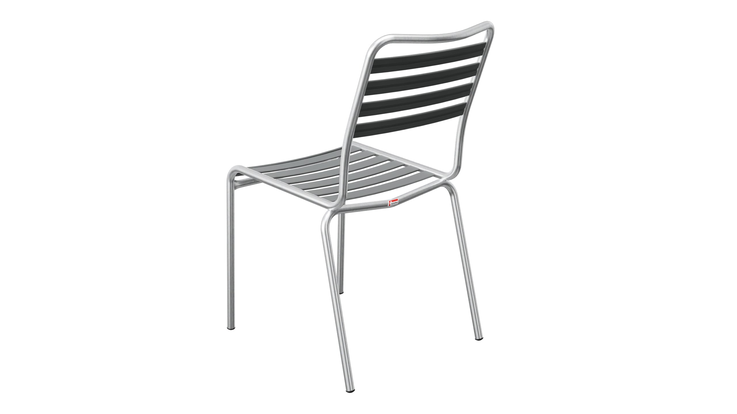 Rigi Lättli-Gartenstuhl ohne Armlehne in Graphit präsentiert im Onlineshop von KAQTU Design AG. Gartenstuhl ist von Schaffner