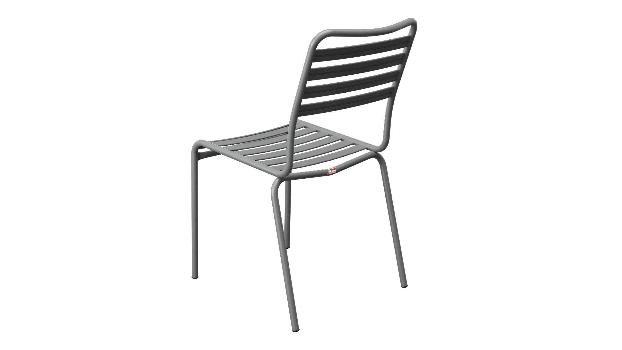 Rigi Lättli-Gartenstuhl ohne Armlehne in Graphit präsentiert im Onlineshop von KAQTU Design AG. Gartenstuhl ist von Schaffner