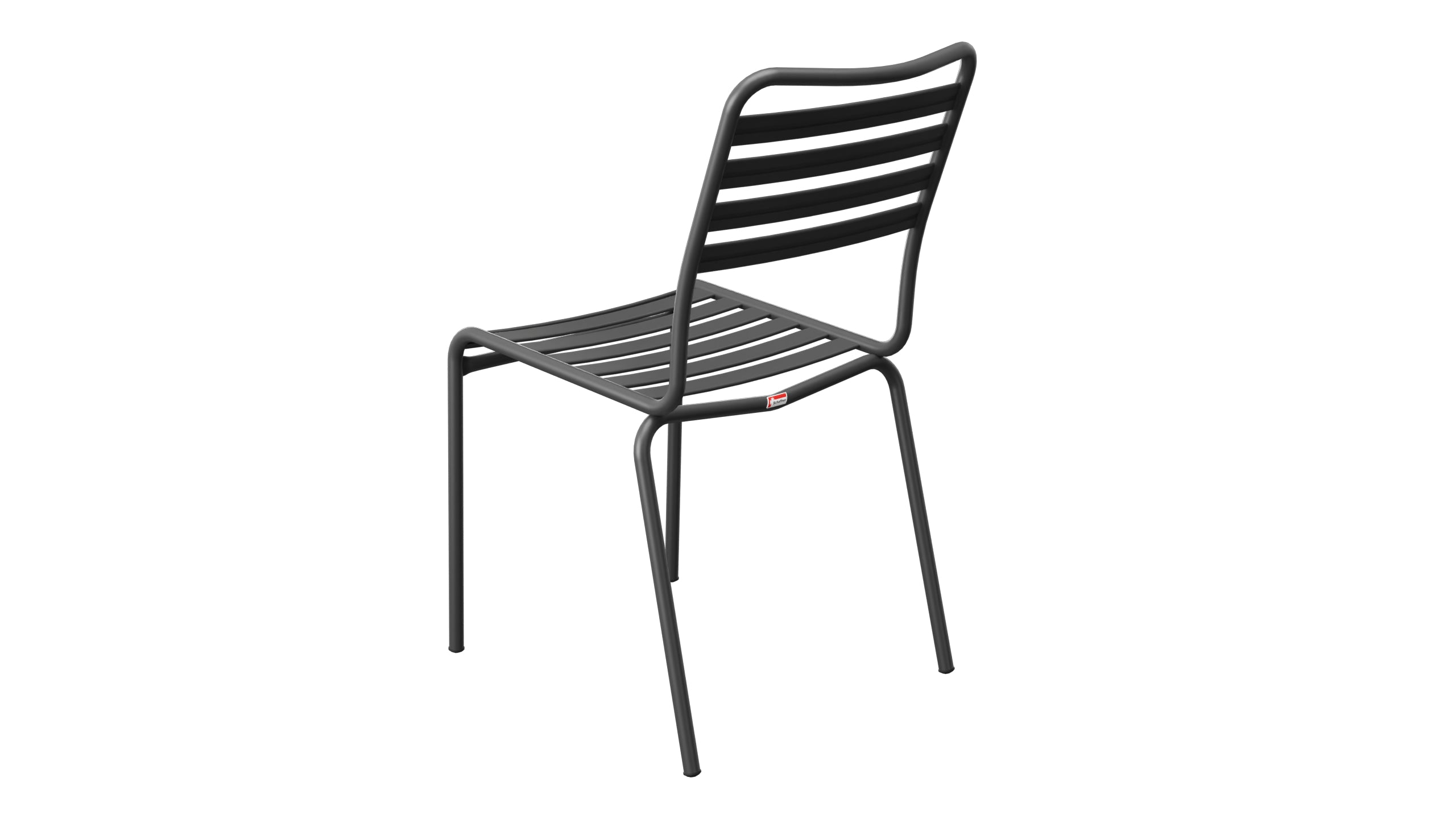 Rigi Lättli-Gartenstuhl ohne Armlehne in Anthrazit präsentiert im Onlineshop von KAQTU Design AG. Gartenstuhl ist von Schaffner