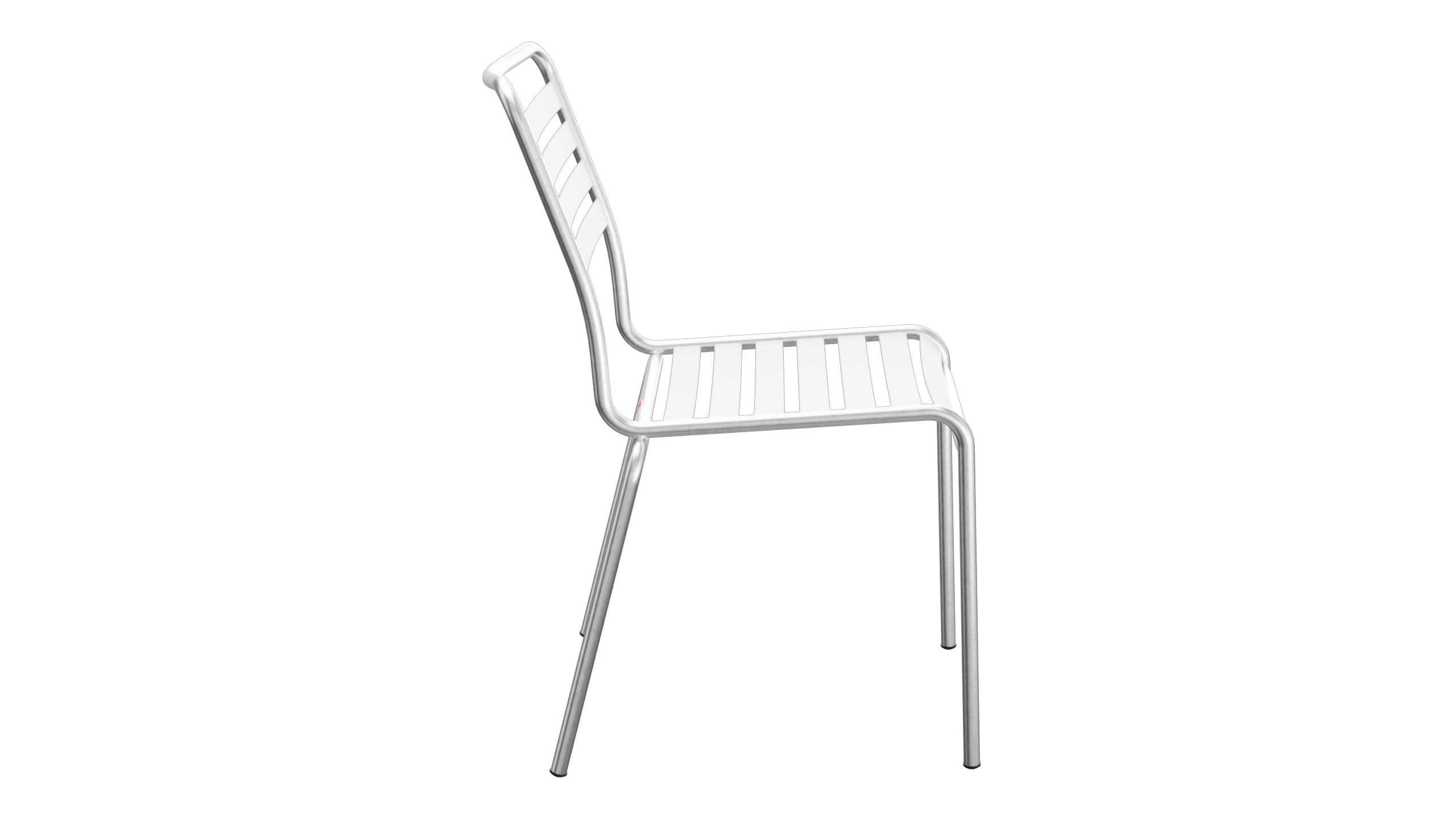 Rigi Lättli-Gartenstuhl ohne Armlehne in Weiss präsentiert im Onlineshop von KAQTU Design AG. Gartenstuhl ist von Schaffner