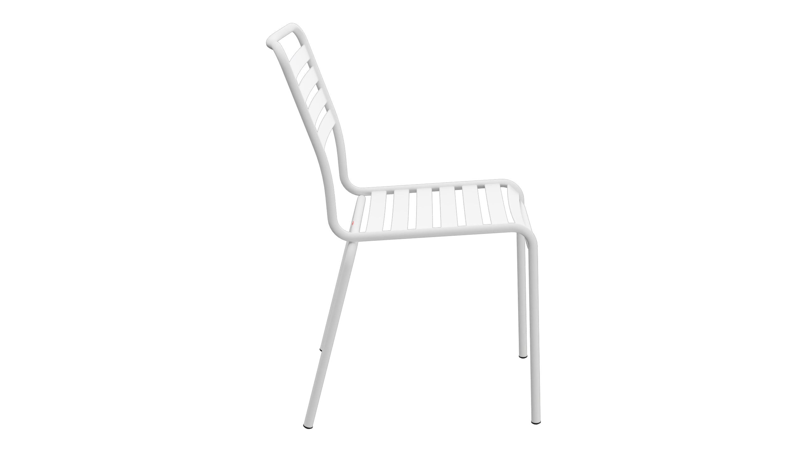Rigi Lättli-Gartenstuhl ohne Armlehne in Weiss präsentiert im Onlineshop von KAQTU Design AG. Gartenstuhl ist von Schaffner