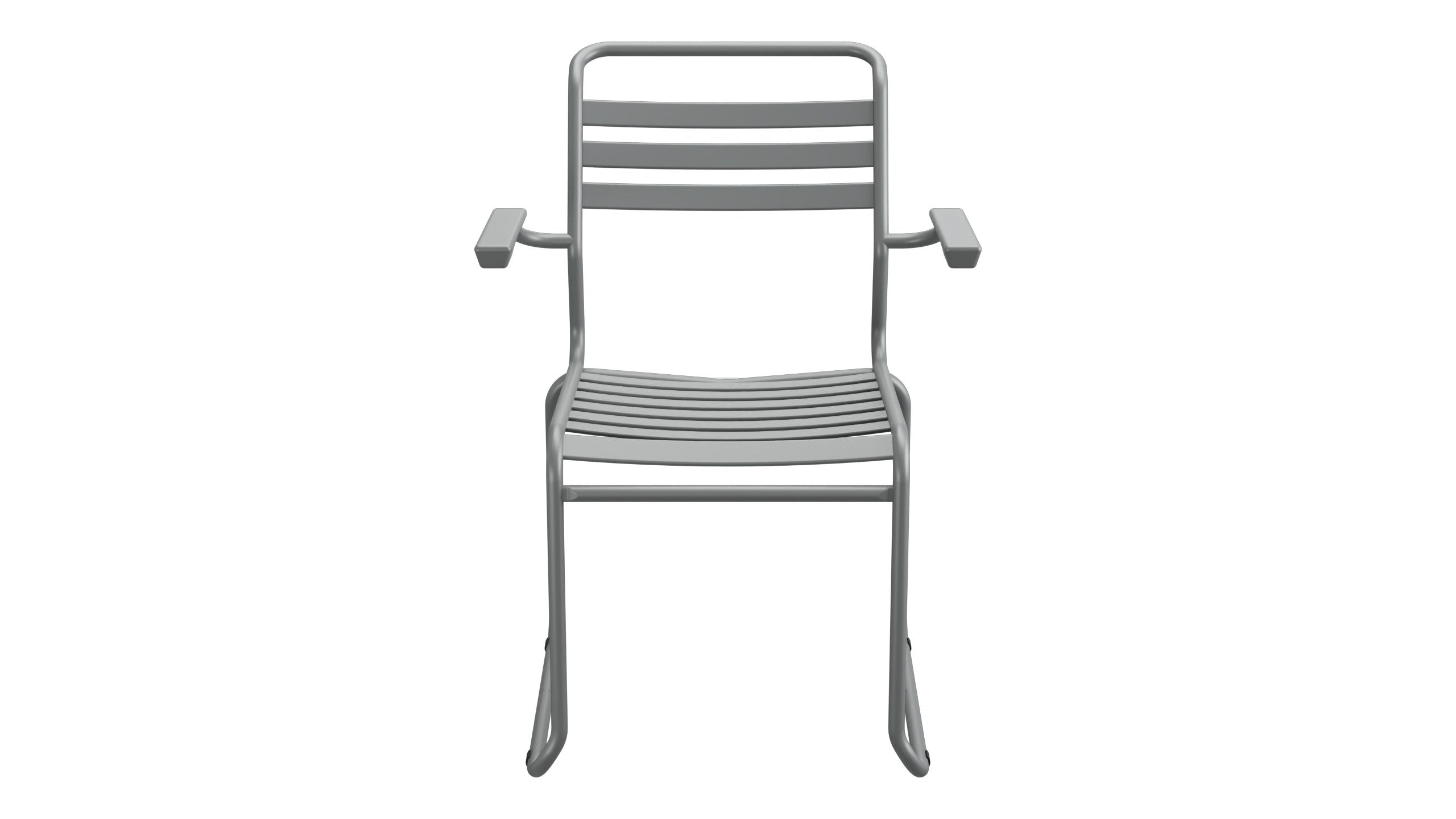 Säntis Lättli-Gartenstuhl mit Armlehne Kufen in Graphit präsentiert im Onlineshop von KAQTU Design AG. Gartenstuhl mit Armlehnen ist von Schaffner
