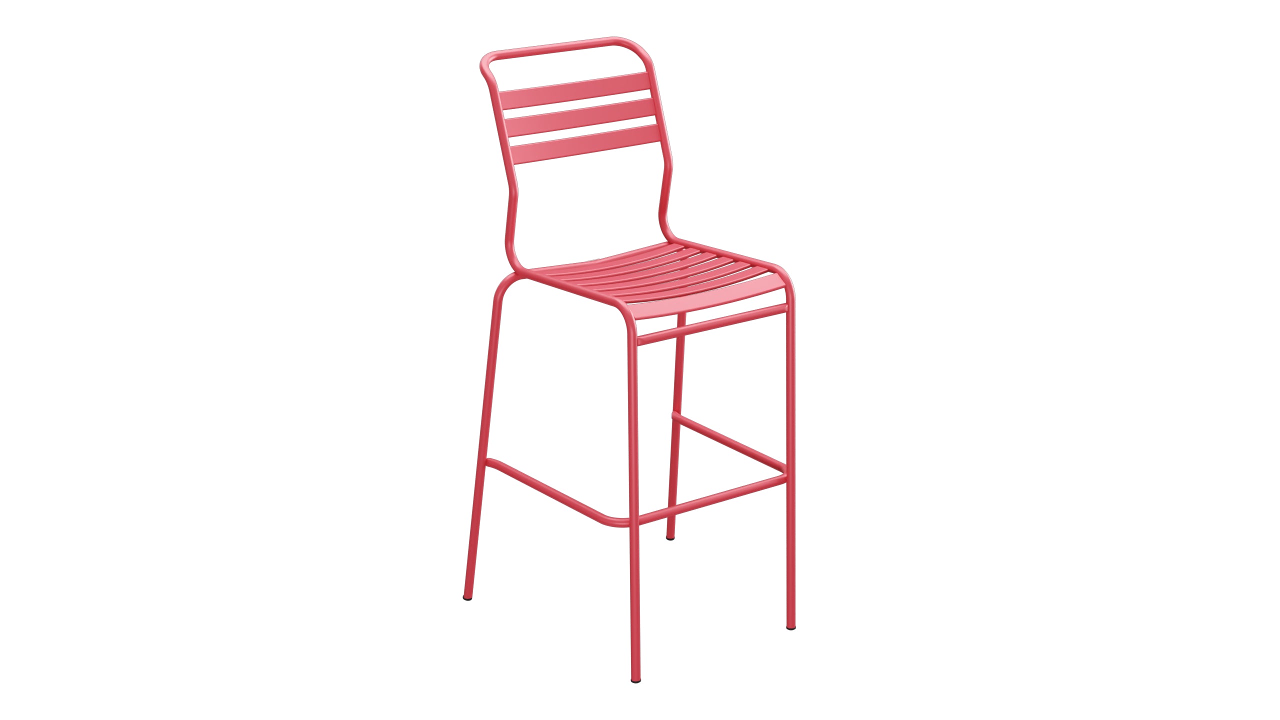 Säntis Lättli-Barstuhl Outdoor ohne Armlehne in Ahornrot präsentiert im Onlineshop von KAQTU Design AG. Outdoor-Barstuhl ist von Schaffner