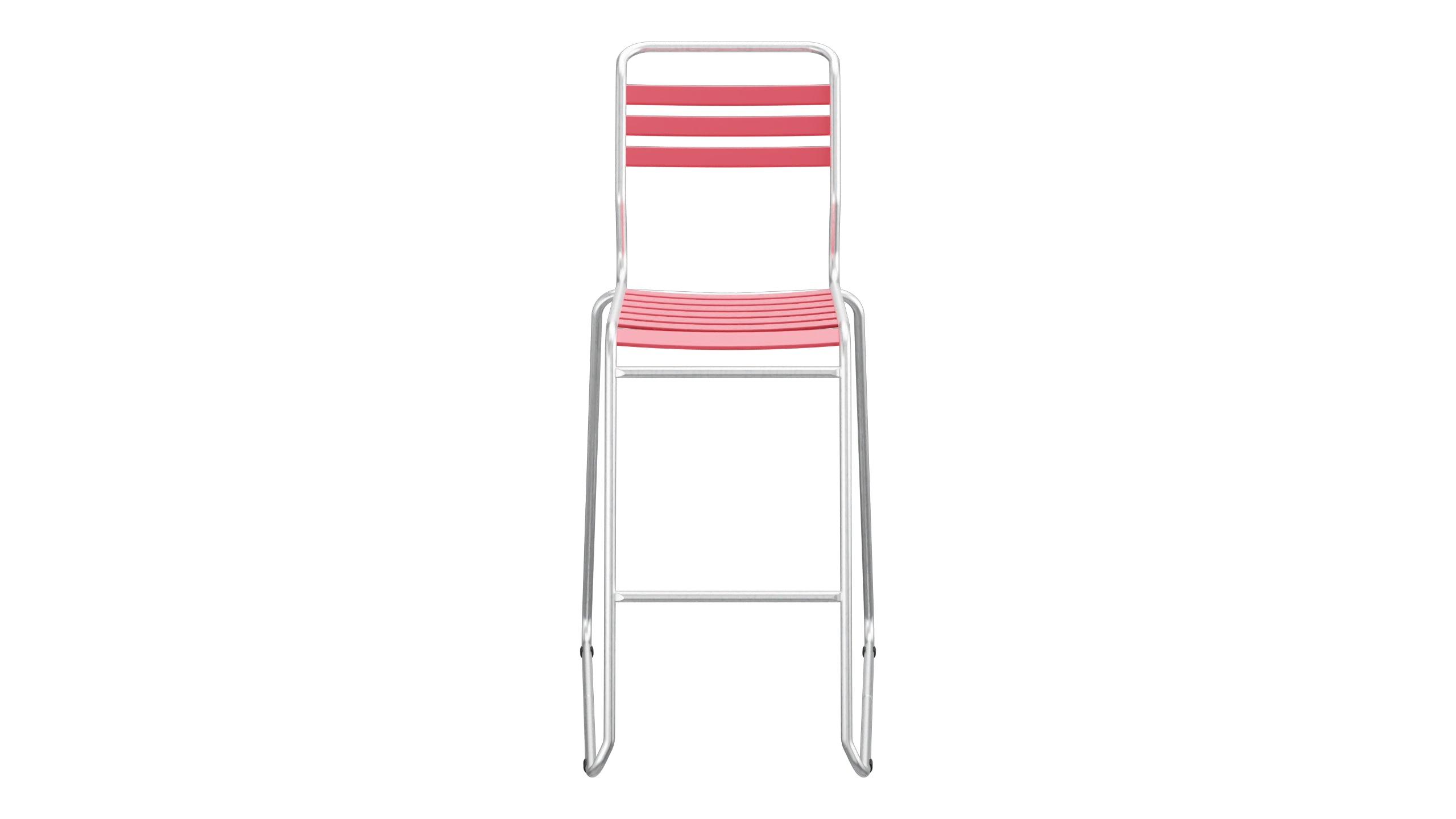 Säntis Lättli-Barstuhl ohne Armlehne Kufen in Ahornrot präsentiert im Onlineshop von KAQTU Design AG. Outdoor-Barstuhl ist von Schaffner
