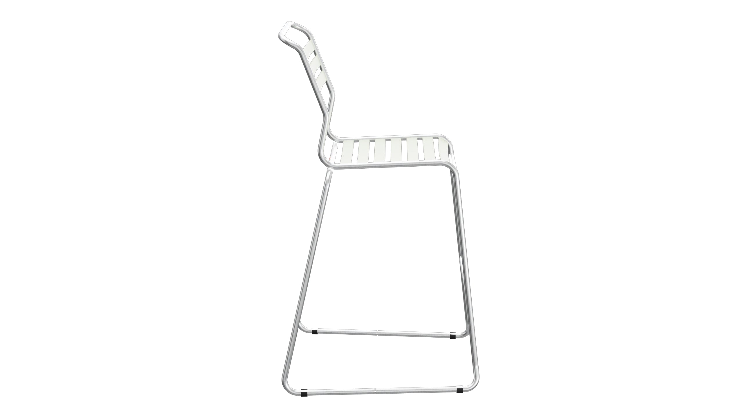 Säntis Lättli-Barstuhl ohne Armlehne Kufen in Pastellgrün präsentiert im Onlineshop von KAQTU Design AG. Outdoor-Barstuhl ist von Schaffner