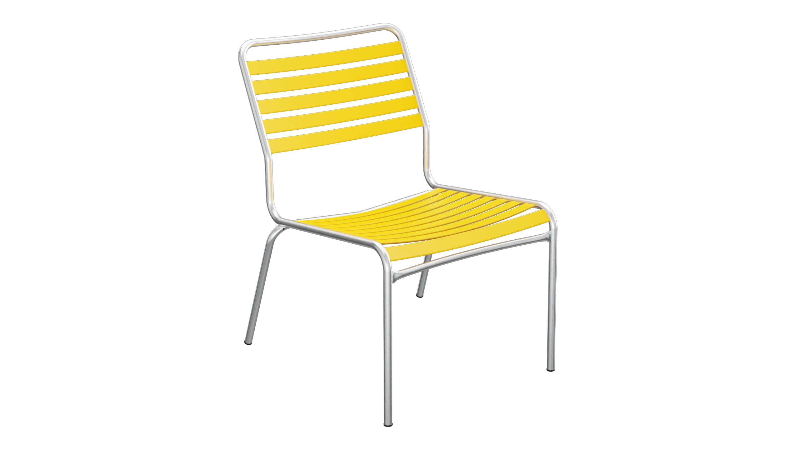 Rigi Lättli-Salonsessel  ohne Armlehne in Gelb präsentiert im Onlineshop von KAQTU Design AG. Outdoor-Sessel ist von Schaffner