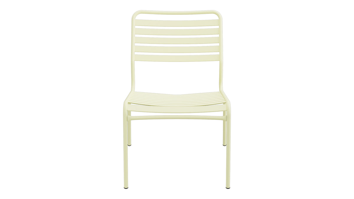 Rigi Lättli-Salonsessel  ohne Armlehne in Buchsbaumgelb präsentiert im Onlineshop von KAQTU Design AG. Outdoor-Sessel ist von Schaffner