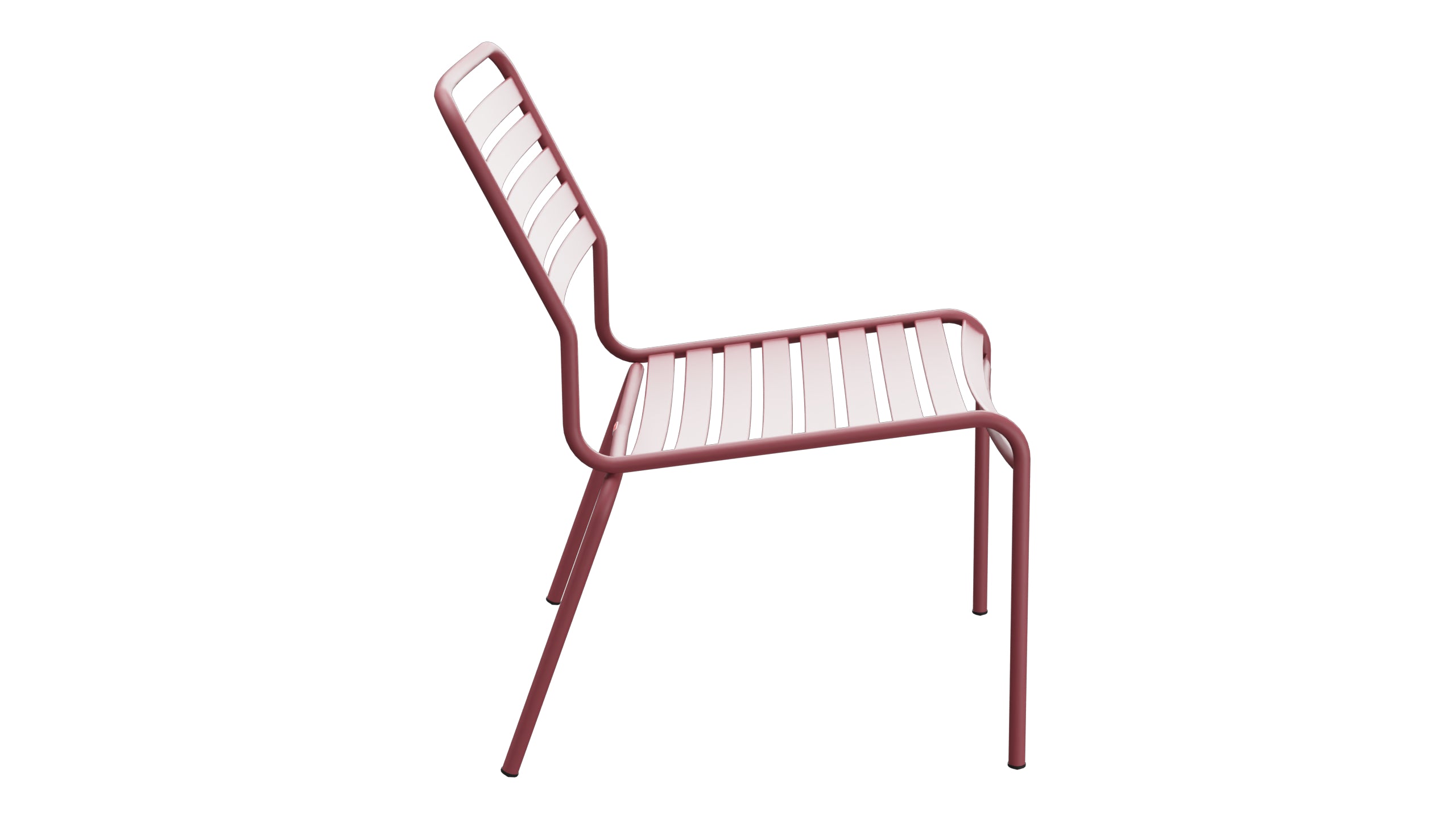 Rigi Lättli-Salonsessel  ohne Armlehne in Bordeaux präsentiert im Onlineshop von KAQTU Design AG. Outdoor-Sessel ist von Schaffner