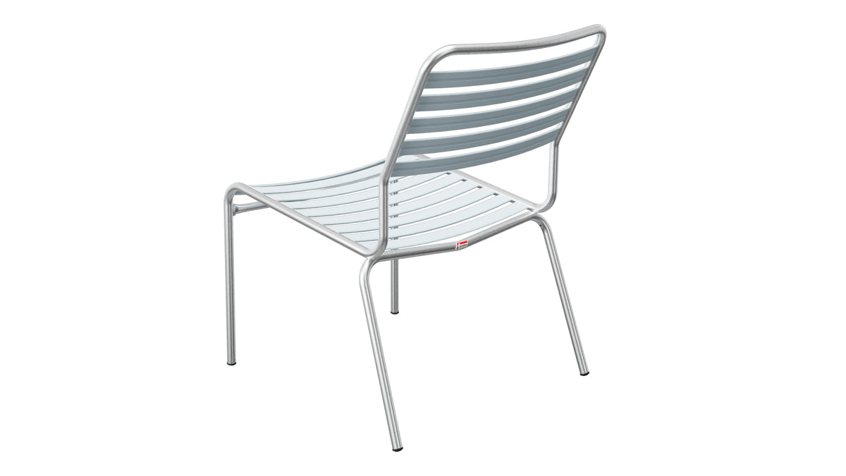 Rigi Lättli-Salonsessel  ohne Armlehne in Pastellblau präsentiert im Onlineshop von KAQTU Design AG. Outdoor-Sessel ist von Schaffner