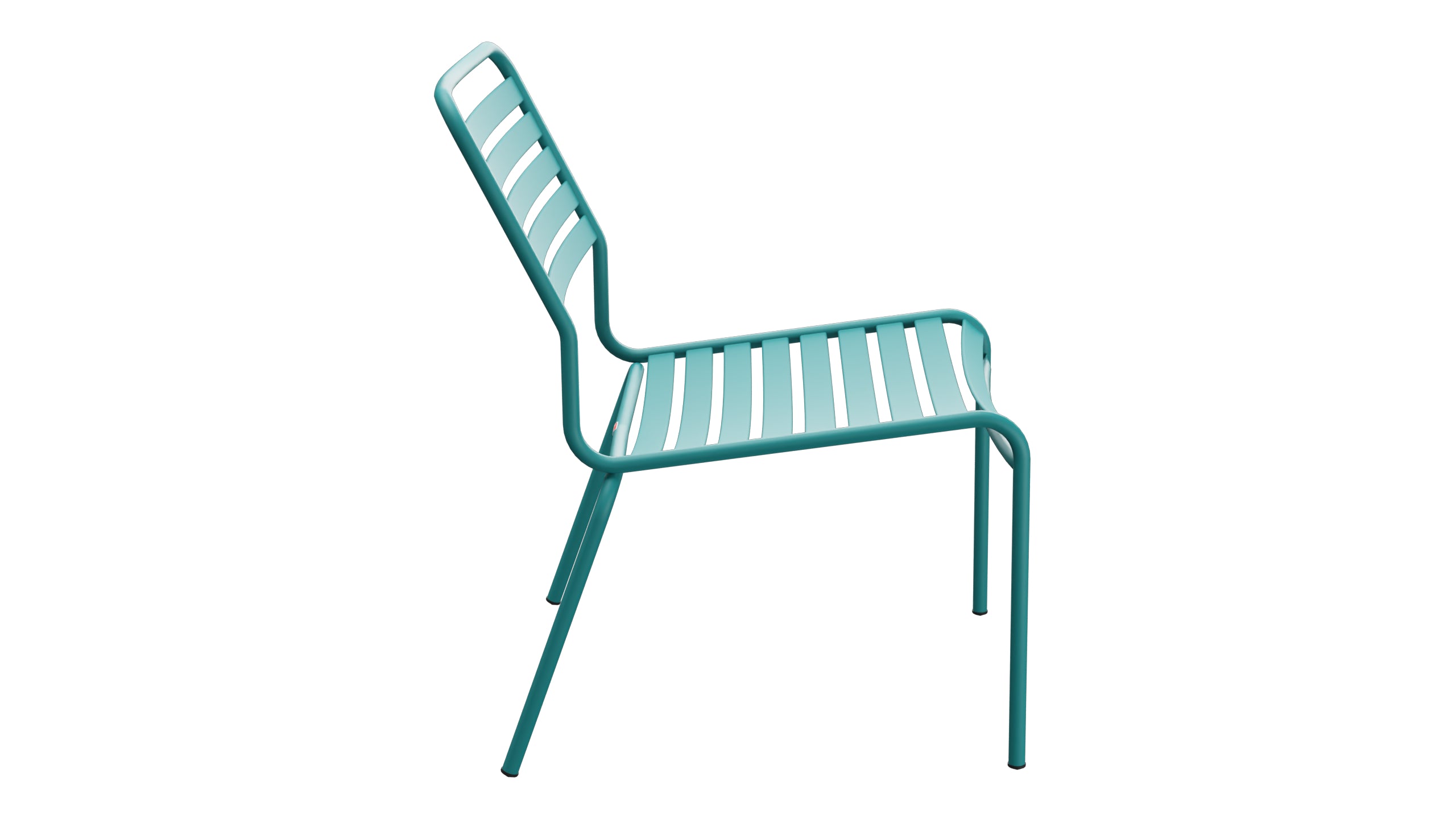 Rigi Lättli-Salonsessel  ohne Armlehne in Kaliblau präsentiert im Onlineshop von KAQTU Design AG. Outdoor-Sessel ist von Schaffner
