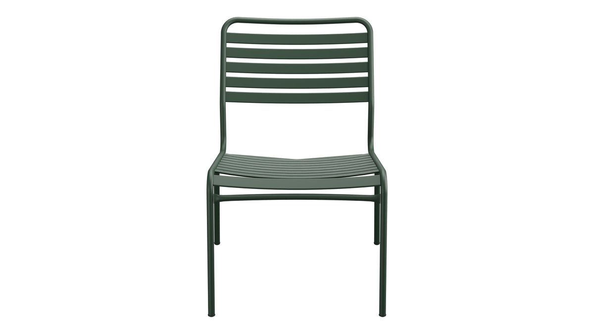 Rigi Lättli-Salonsessel  ohne Armlehne in Tannengrün präsentiert im Onlineshop von KAQTU Design AG. Outdoor-Sessel ist von Schaffner