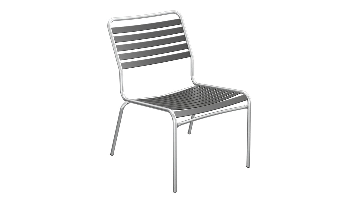 Rigi Lättli-Salonsessel  ohne Armlehne in Anthrazit präsentiert im Onlineshop von KAQTU Design AG. Outdoor-Sessel ist von Schaffner