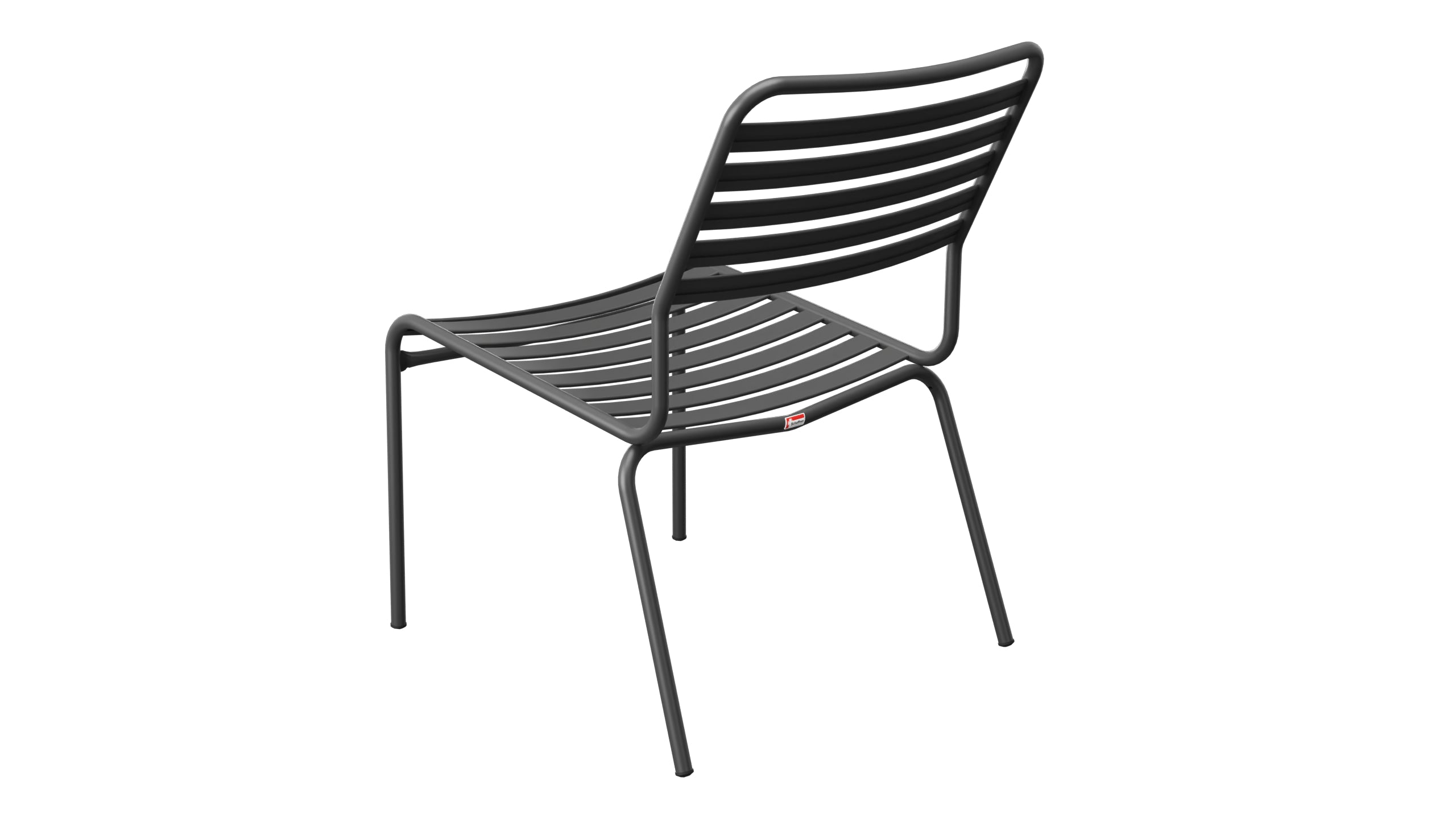 Rigi Lättli-Salonsessel  ohne Armlehne in Anthrazit präsentiert im Onlineshop von KAQTU Design AG. Outdoor-Sessel ist von Schaffner