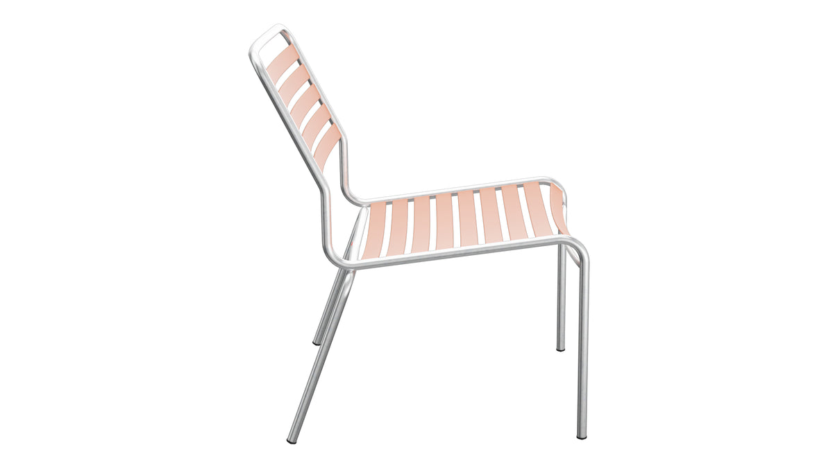 Rigi Lättli-Salonsessel  ohne Armlehne in Pastellterracotta präsentiert im Onlineshop von KAQTU Design AG. Outdoor-Sessel ist von Schaffner