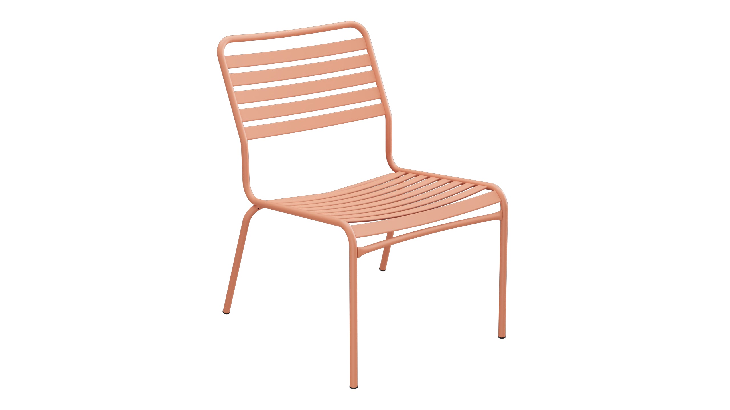 Rigi Lättli-Salonsessel  ohne Armlehne in Pastellterracotta präsentiert im Onlineshop von KAQTU Design AG. Outdoor-Sessel ist von Schaffner