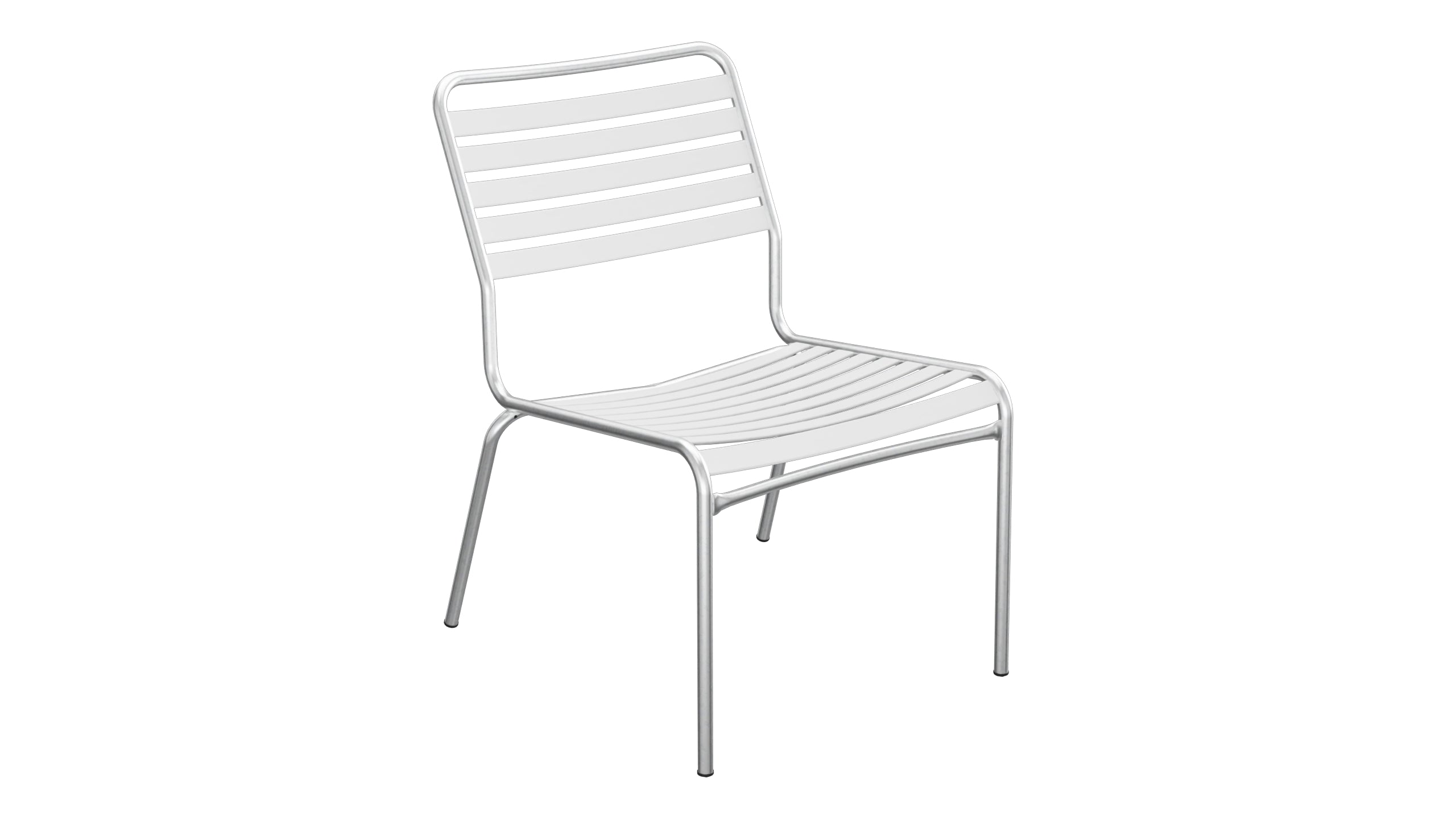 Rigi Lättli-Salonsessel  ohne Armlehne in Weiss präsentiert im Onlineshop von KAQTU Design AG. Outdoor-Sessel ist von Schaffner