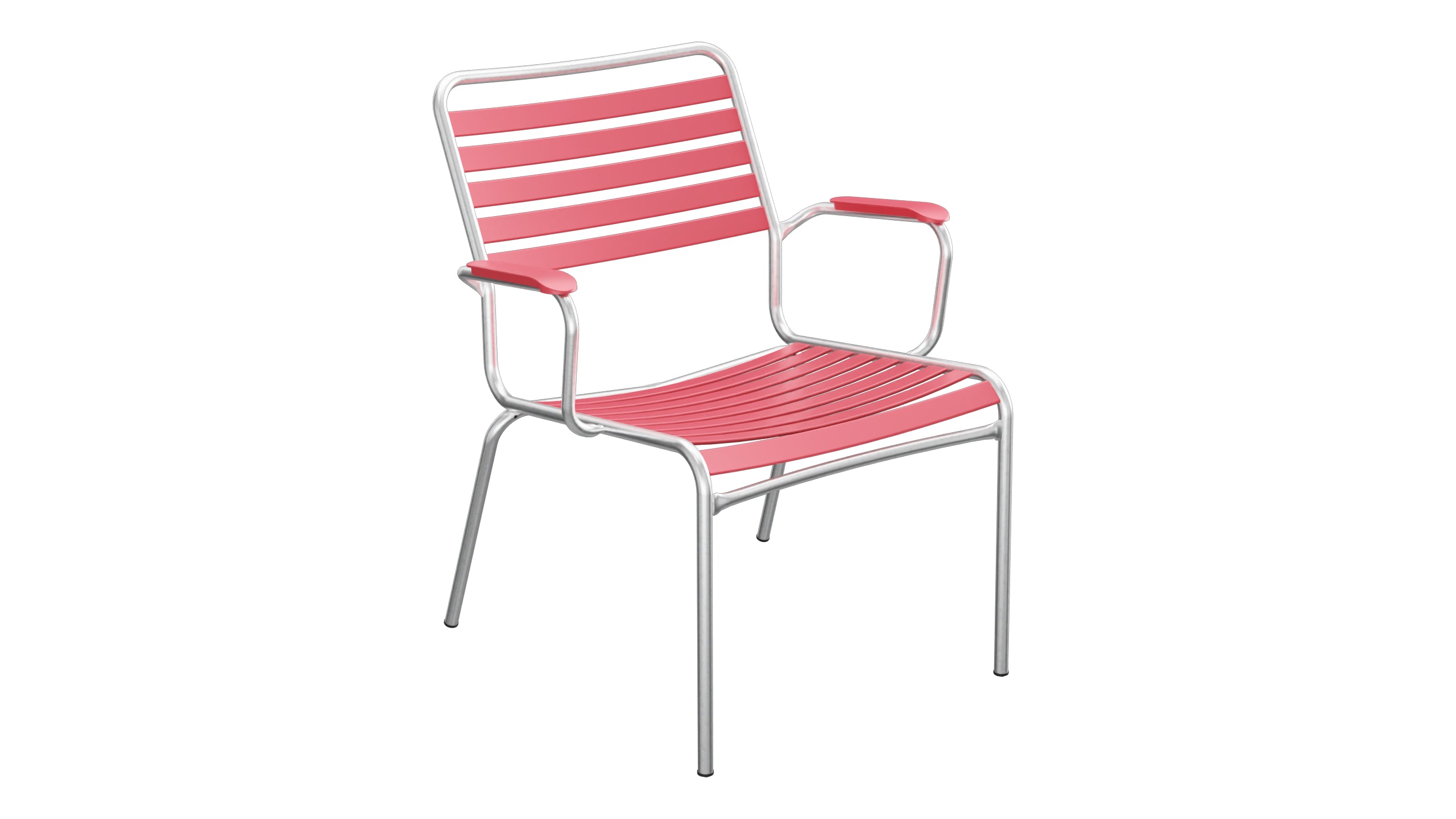 Rigi Lättli-Salonsessel mit Armlehne in Ahornrot präsentiert im Onlineshop von KAQTU Design AG. Gartenstuhl mit Armlehnen ist von Schaffner