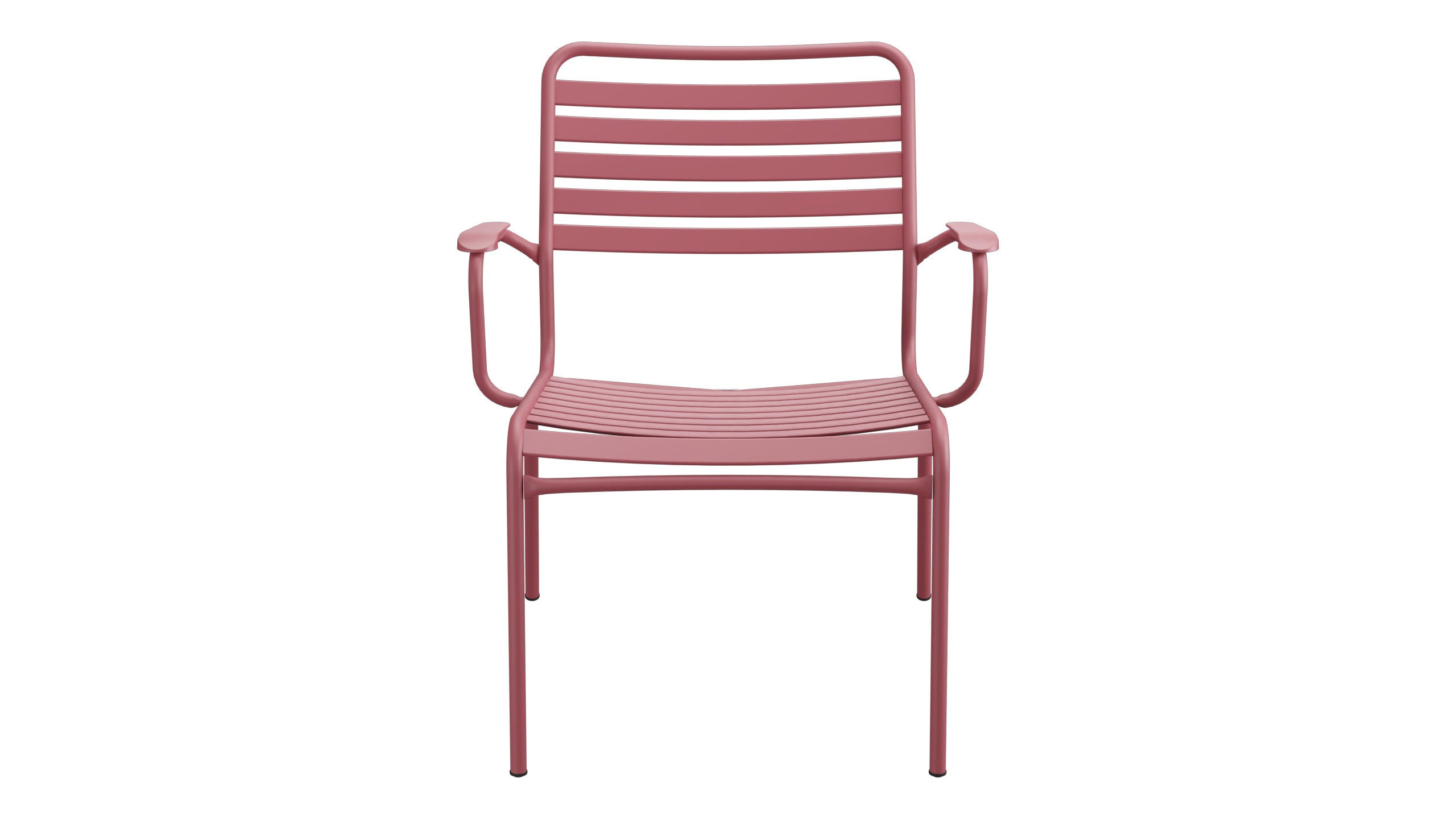 Rigi Lättli-Salonsessel mit Armlehne in Bordeaux präsentiert im Onlineshop von KAQTU Design AG. Gartenstuhl mit Armlehnen ist von Schaffner