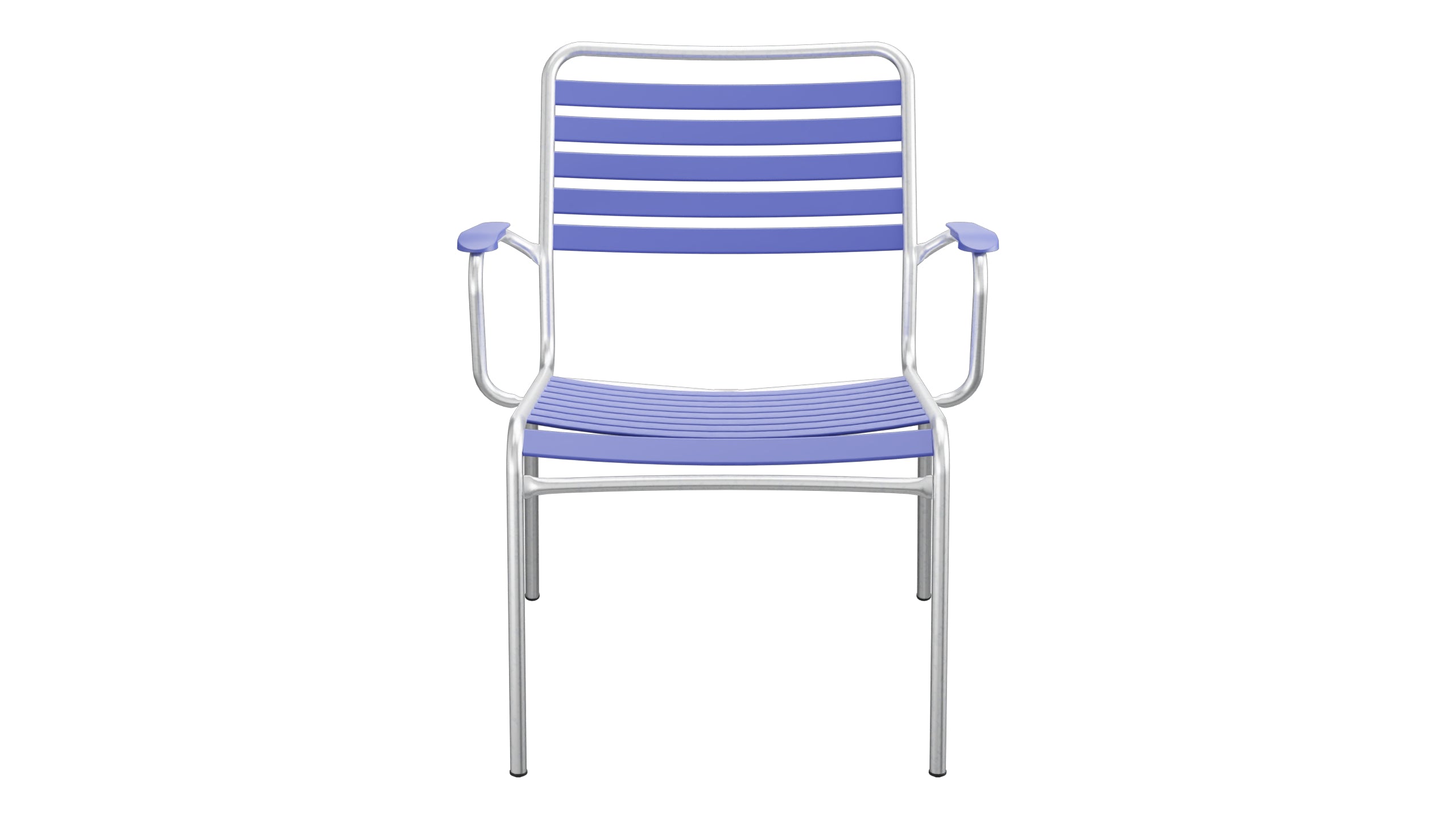 Rigi Lättli-Salonsessel mit Armlehne in Blau präsentiert im Onlineshop von KAQTU Design AG. Gartenstuhl mit Armlehnen ist von Schaffner