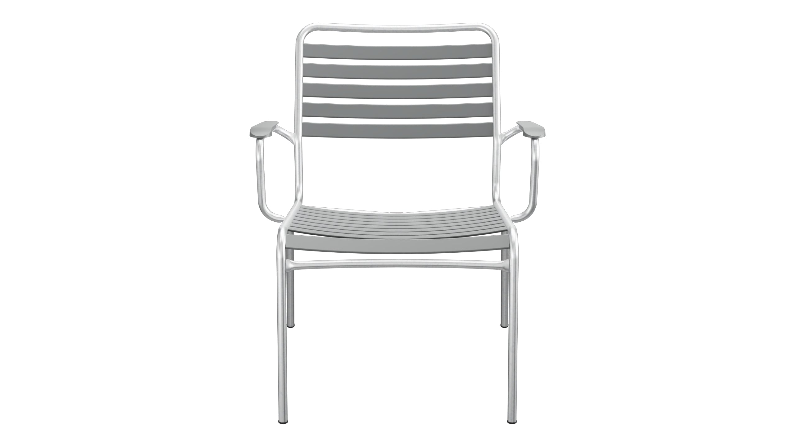 Rigi Lättli-Salonsessel mit Armlehne in Graphit präsentiert im Onlineshop von KAQTU Design AG. Gartenstuhl mit Armlehnen ist von Schaffner