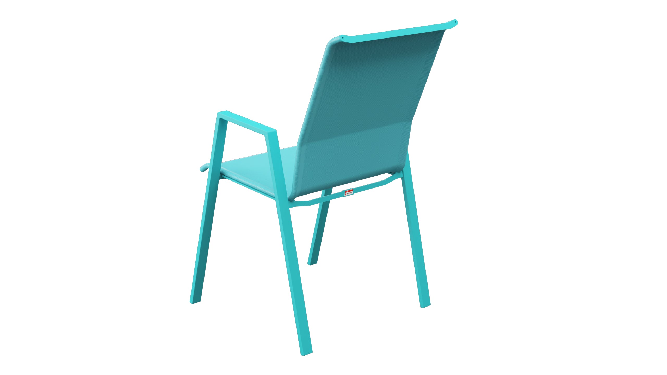 Luzern Textil-Sessel  mit Armlehne Comfort in Türkis präsentiert im Onlineshop von KAQTU Design AG. Gartenstuhl ist von Schaffner